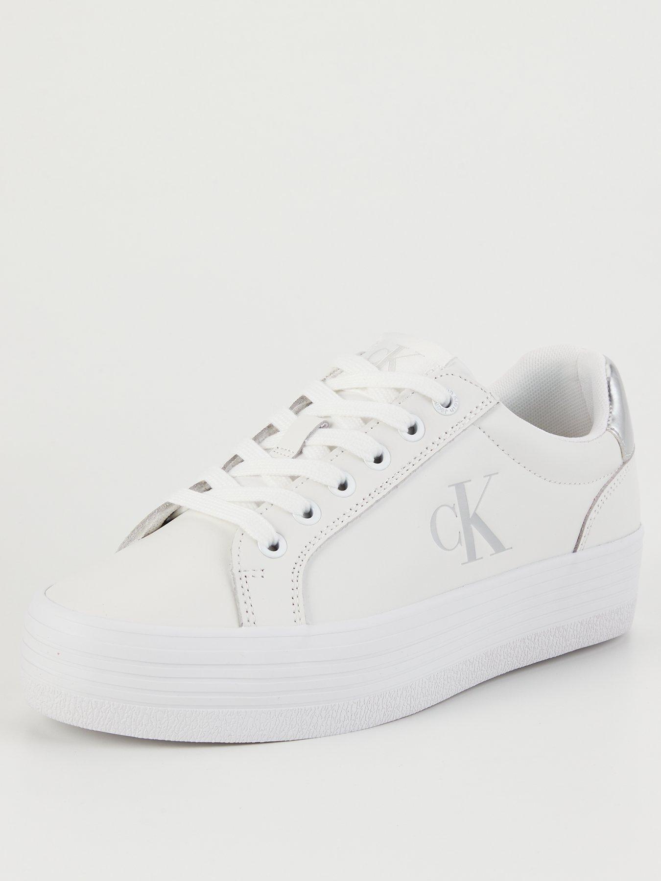 calvin-klein-jeans-flatform-lace-up-leather-trainer-whitestillFront