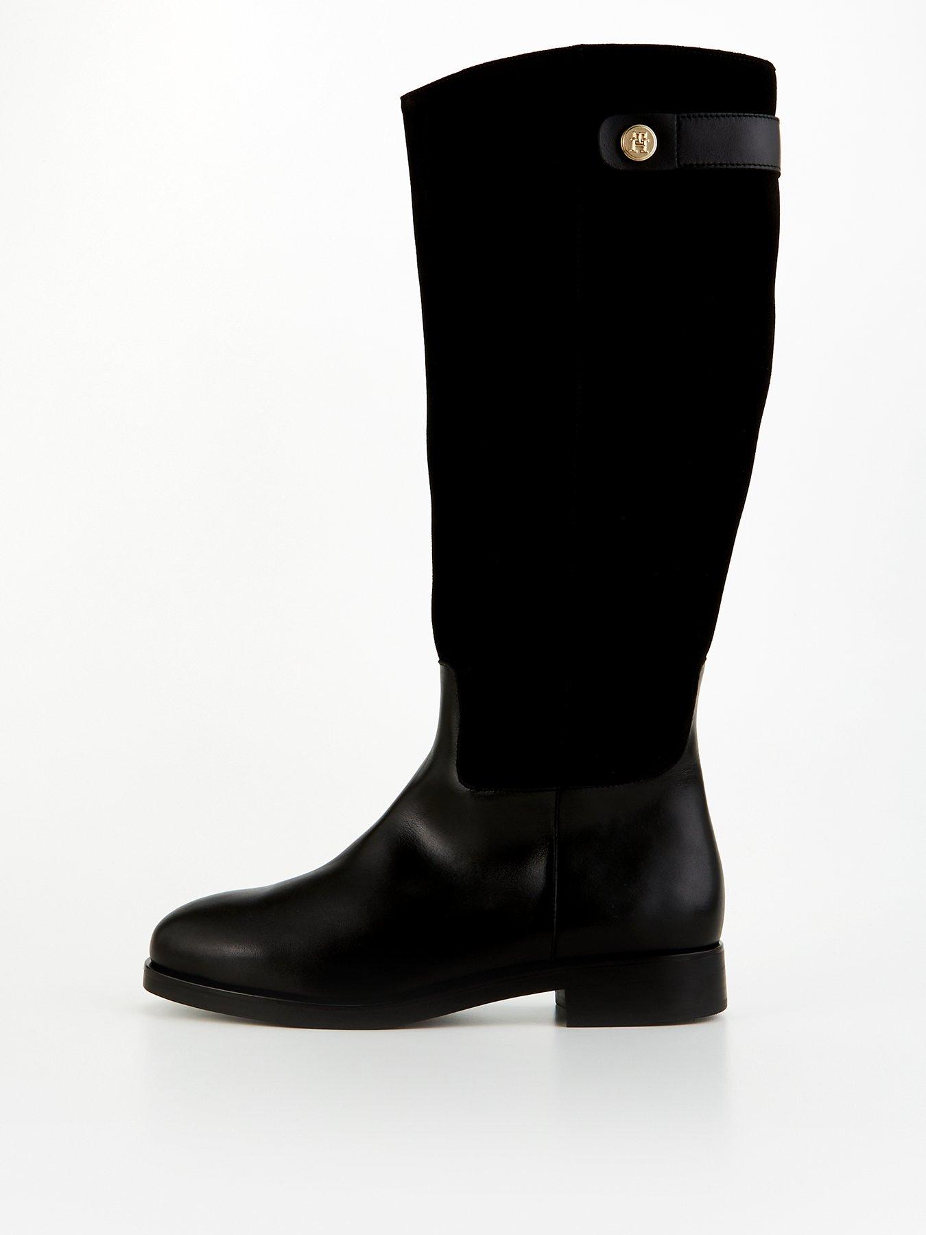 tommy-hilfiger-leather-knee-high-riding-boots-black