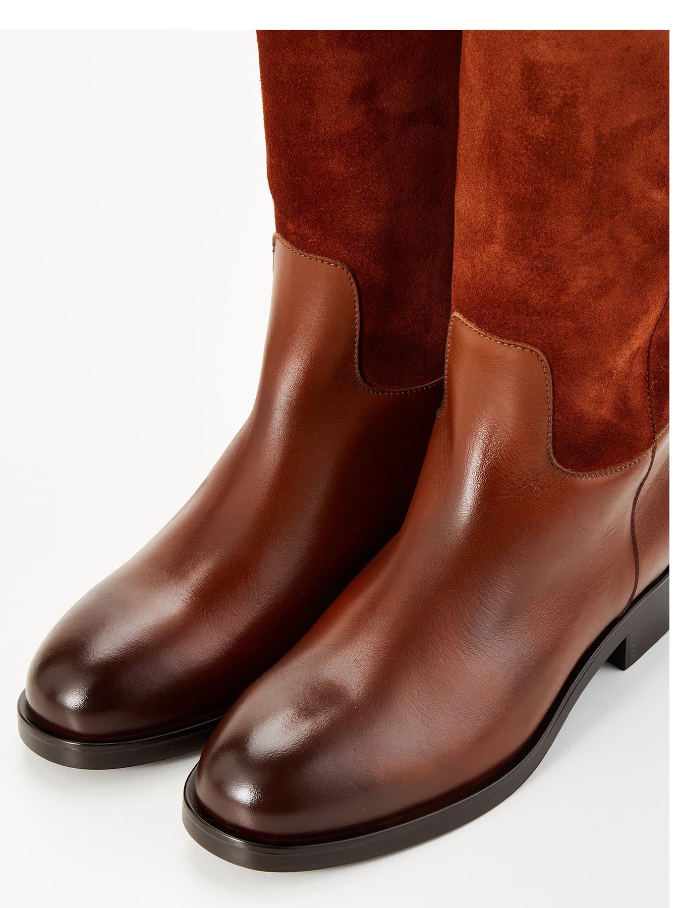 tommy-hilfiger-leather-riding-boots-brownoutfit