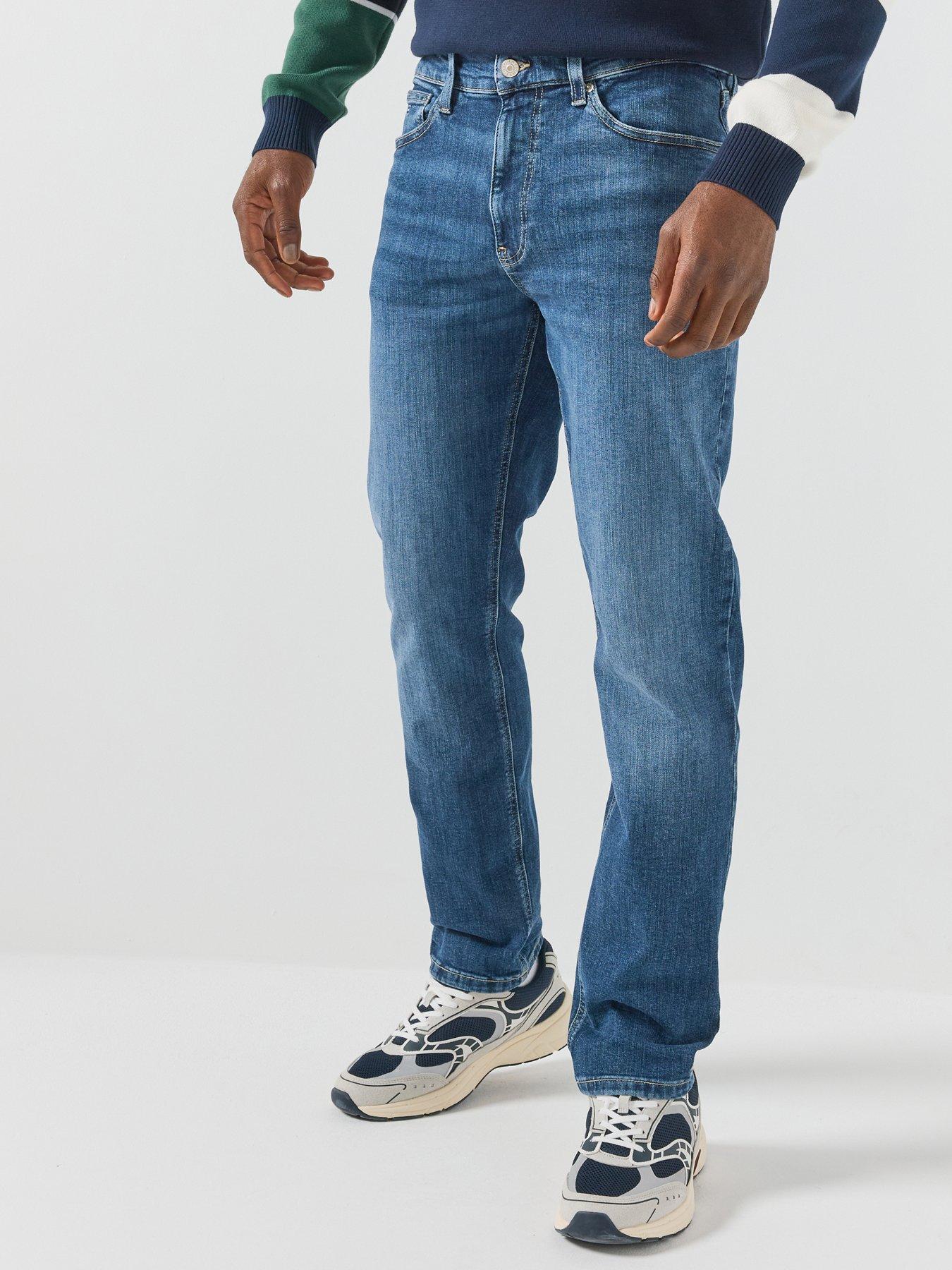 Image 1 of 4 of Tommy Jeans Ryan Straight Fit Stretch Jeans - Blue
