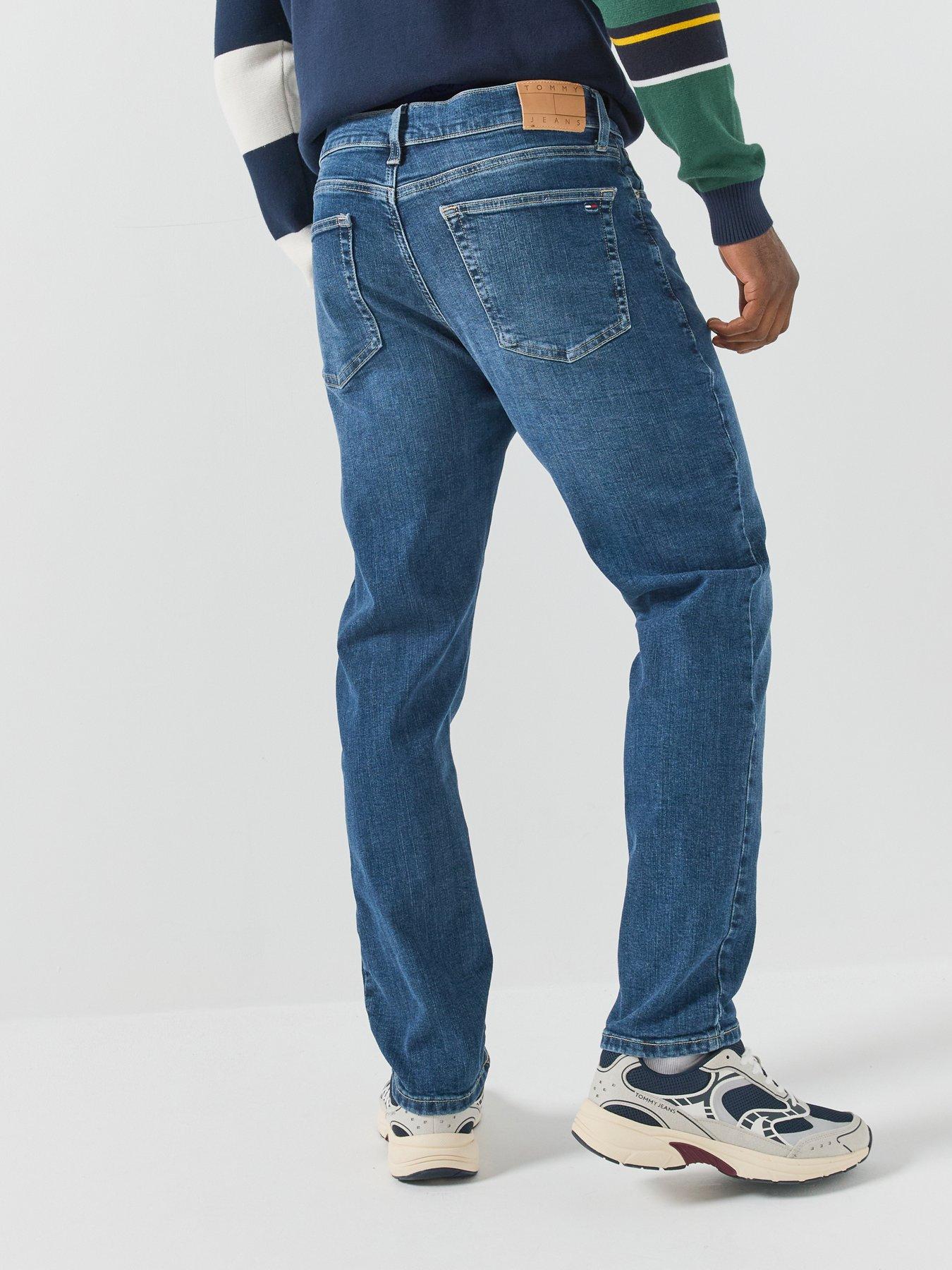 Image 2 of 4 of Tommy Jeans Ryan Straight Fit Stretch Jeans - Blue