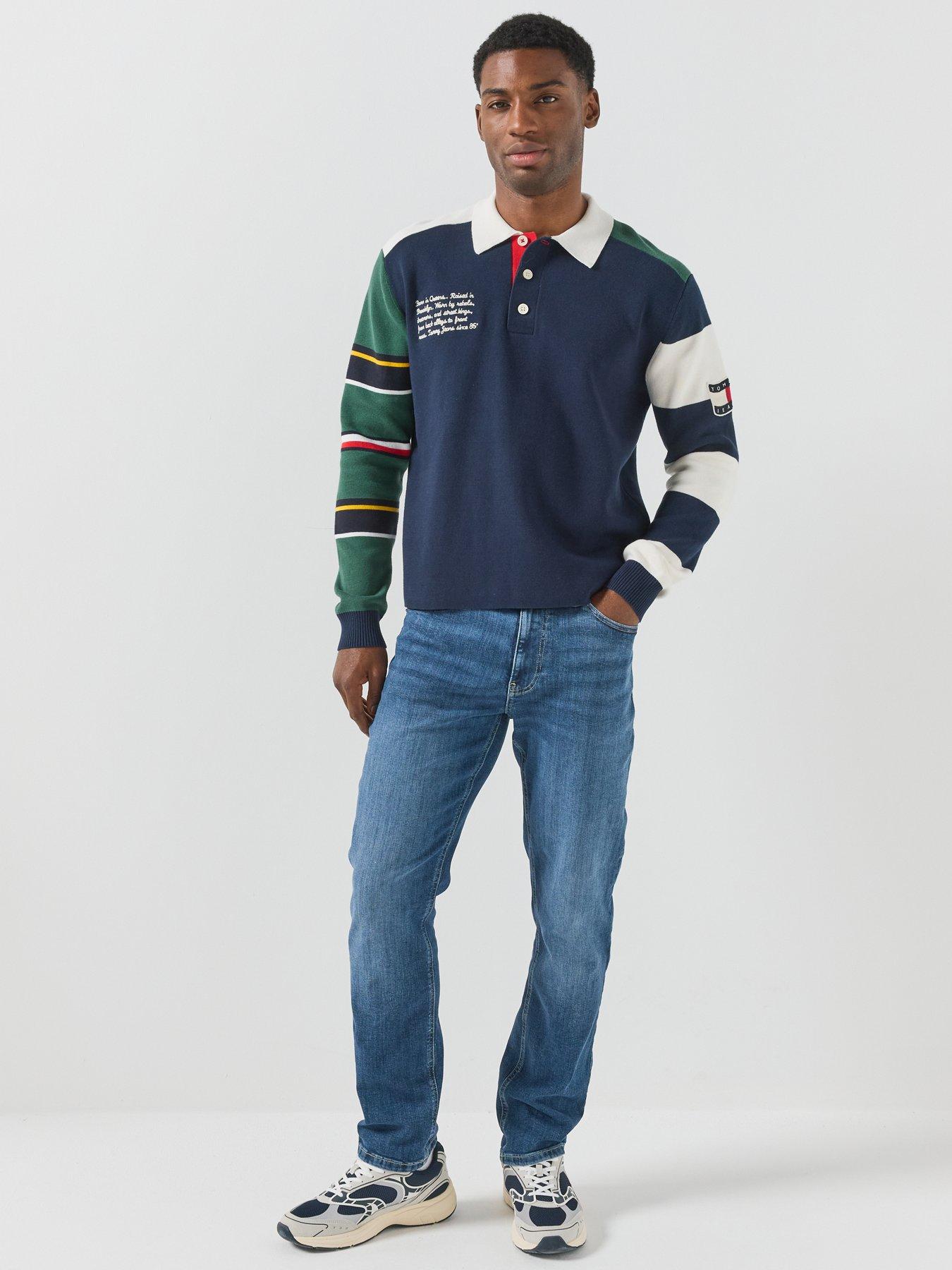 Image 3 of 4 of Tommy Jeans Ryan Straight Fit Stretch Jeans - Blue