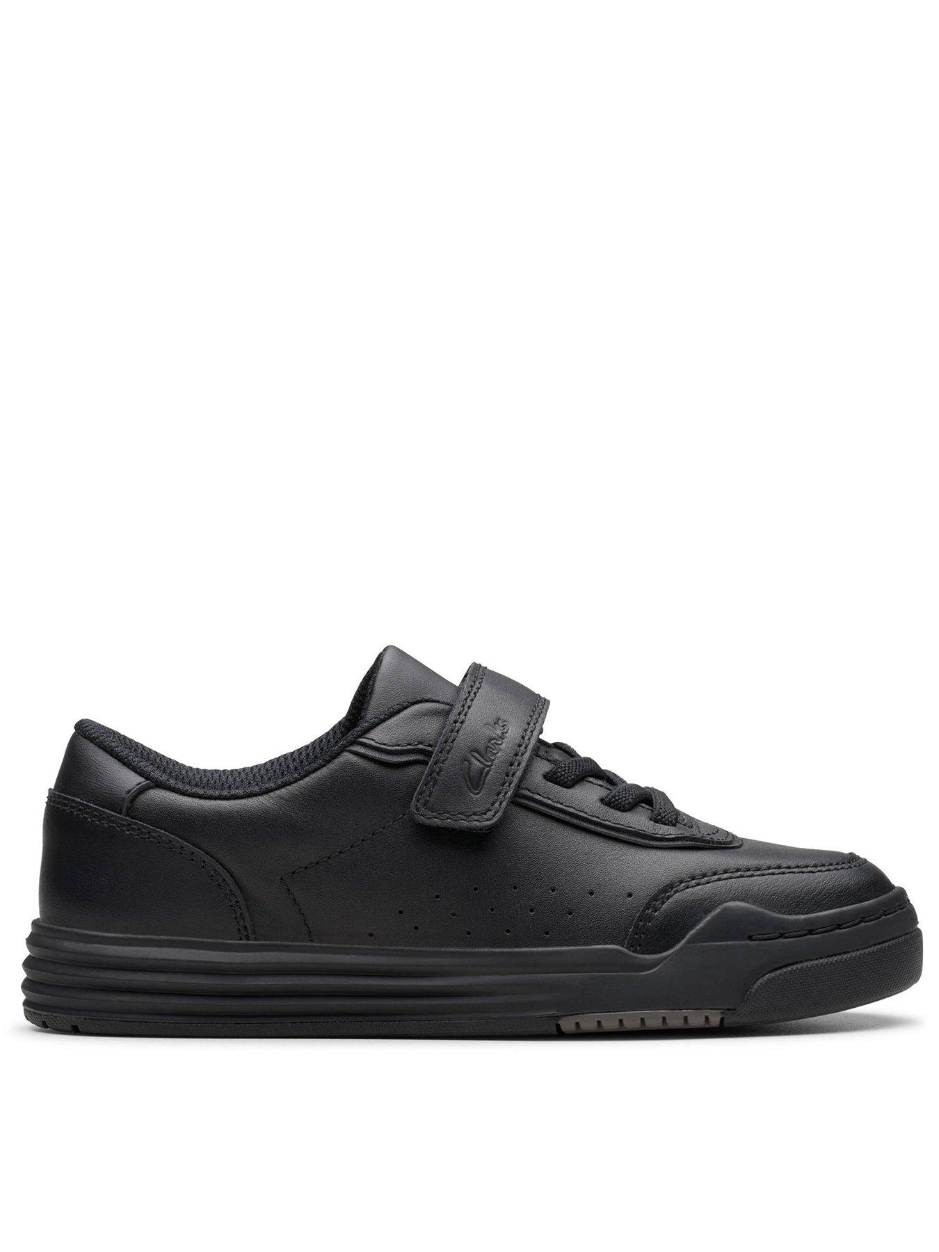 Image of Clarks Kids Urban Bright Strap And Lace Leather School Shoe