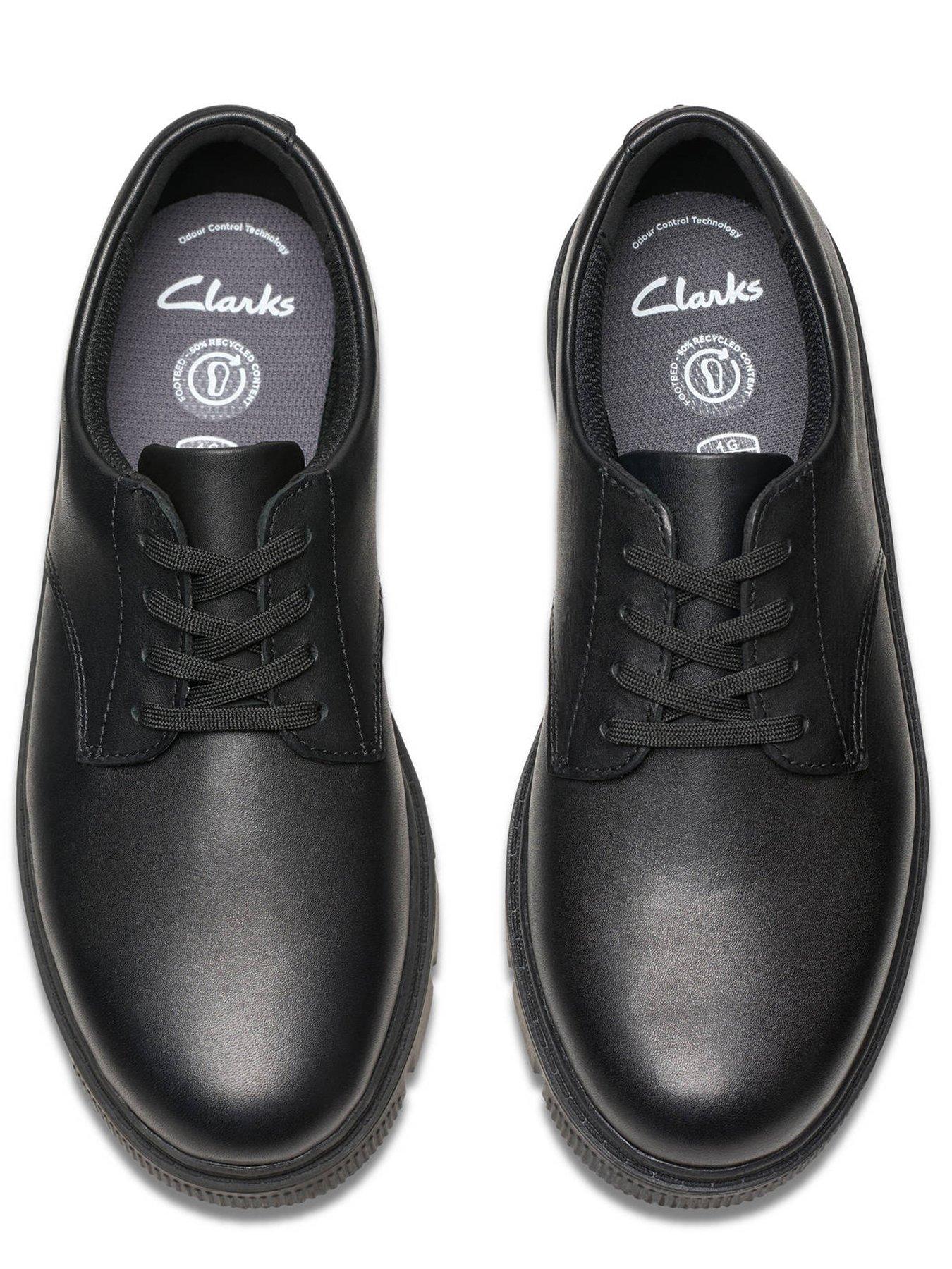 Image 4 of 6 of Clarks Youth Lorcam Loop Lace Leather School Shoe