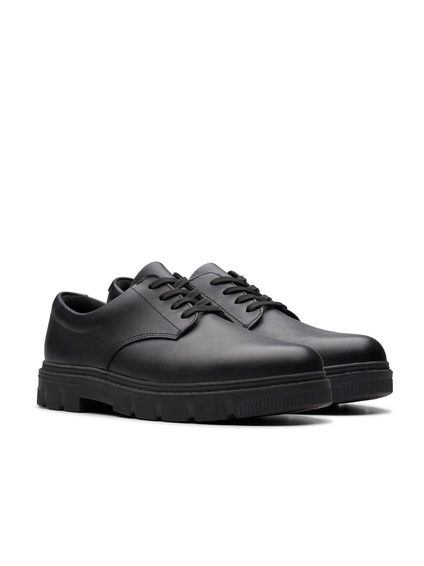 Image 6 of 6 of Clarks Youth Lorcam Loop Lace Leather School Shoe