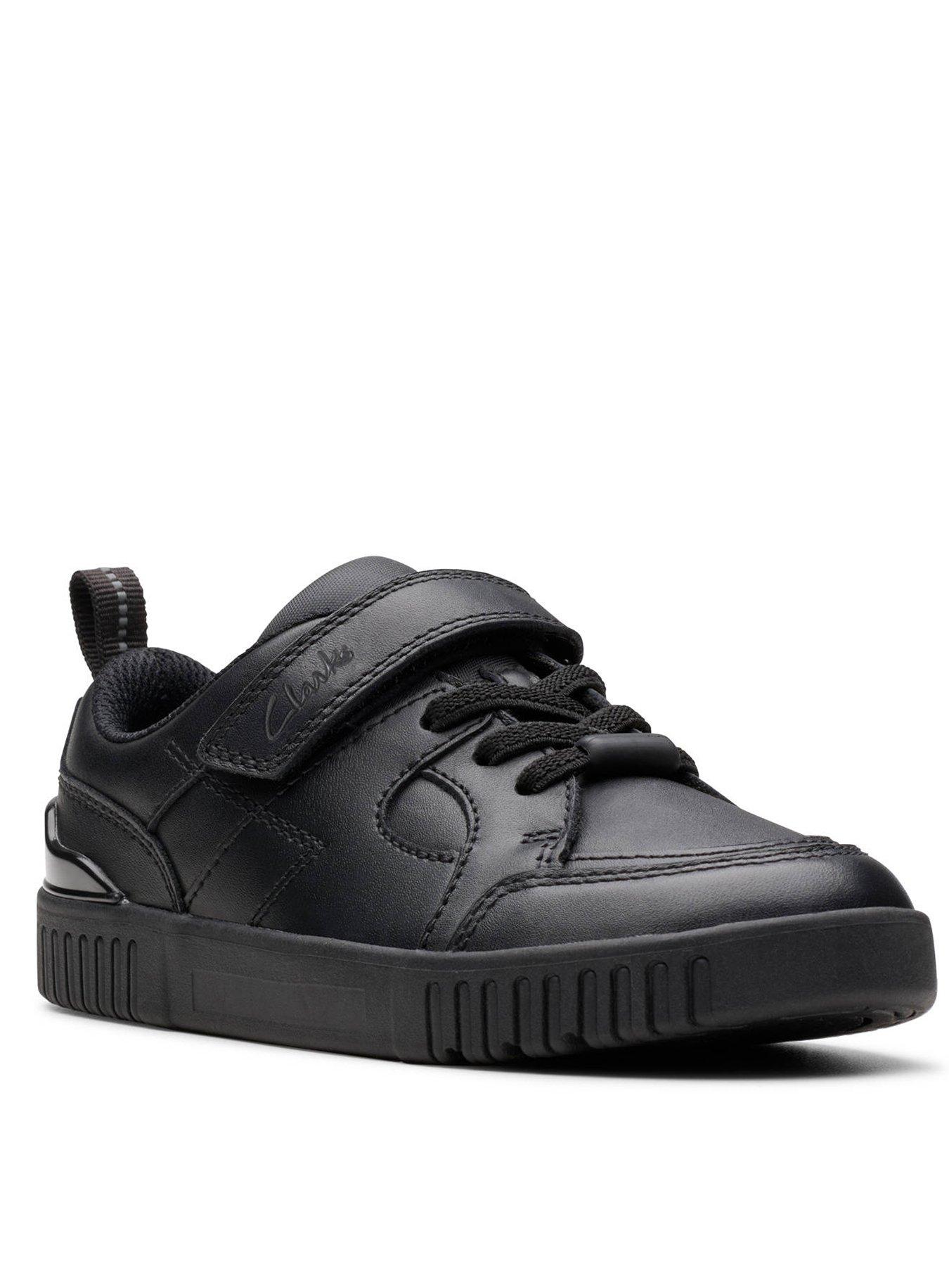 clarks-kids-oslo-flare-lace-leather-school-shoestillFront