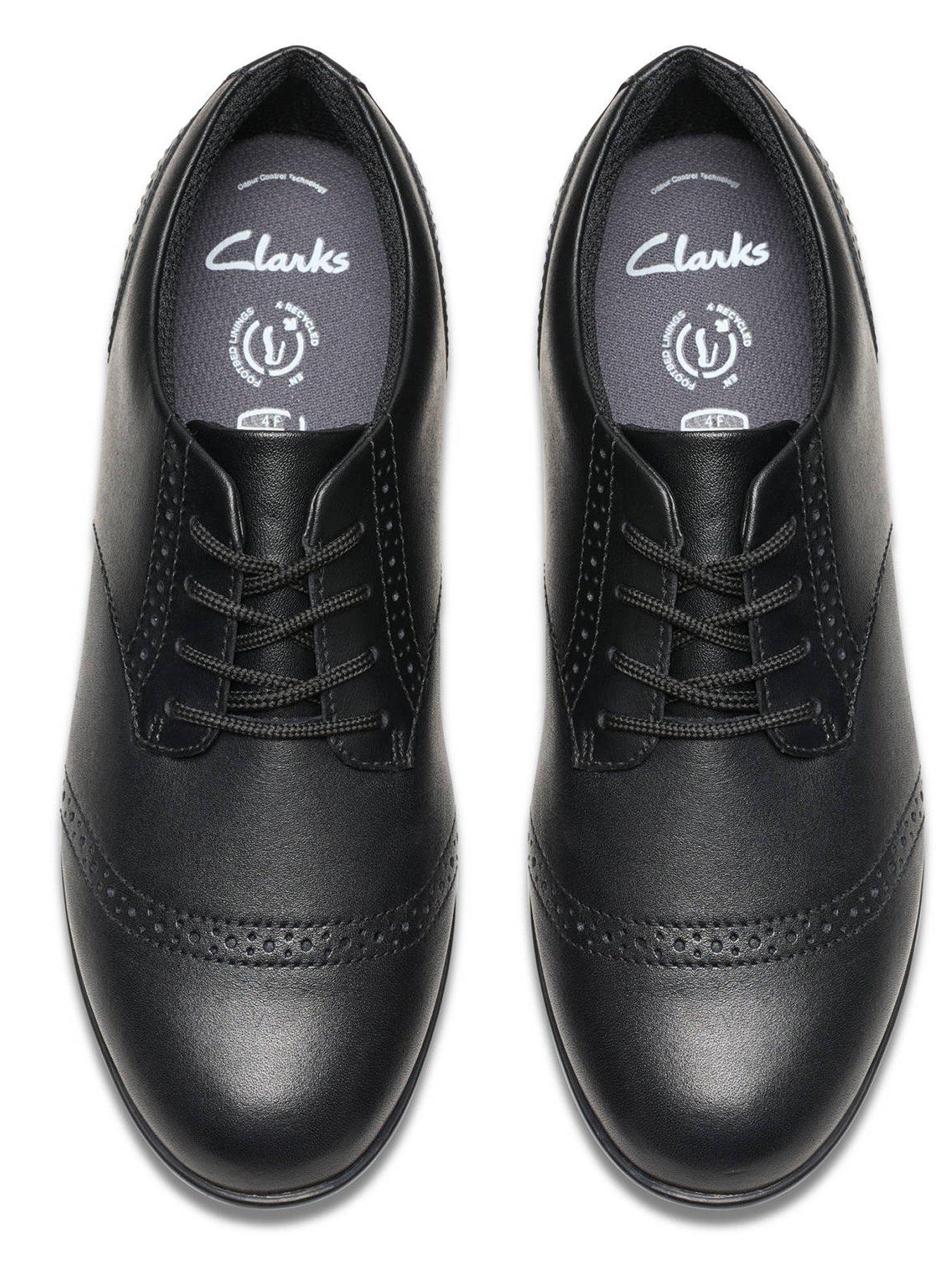 Image 4 of 7 of Clarks Youth Finjabrogue Lace Leather School Shoe