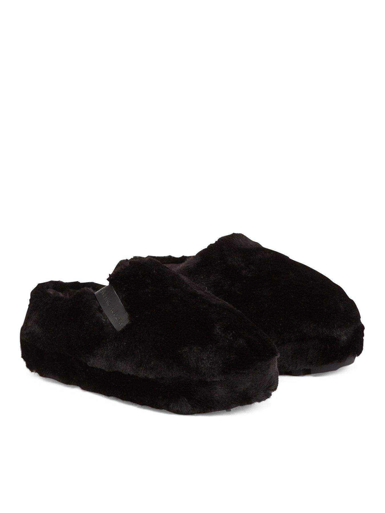Image 2 of 6 of Calvin Klein Jeans Mule Slippers - Black