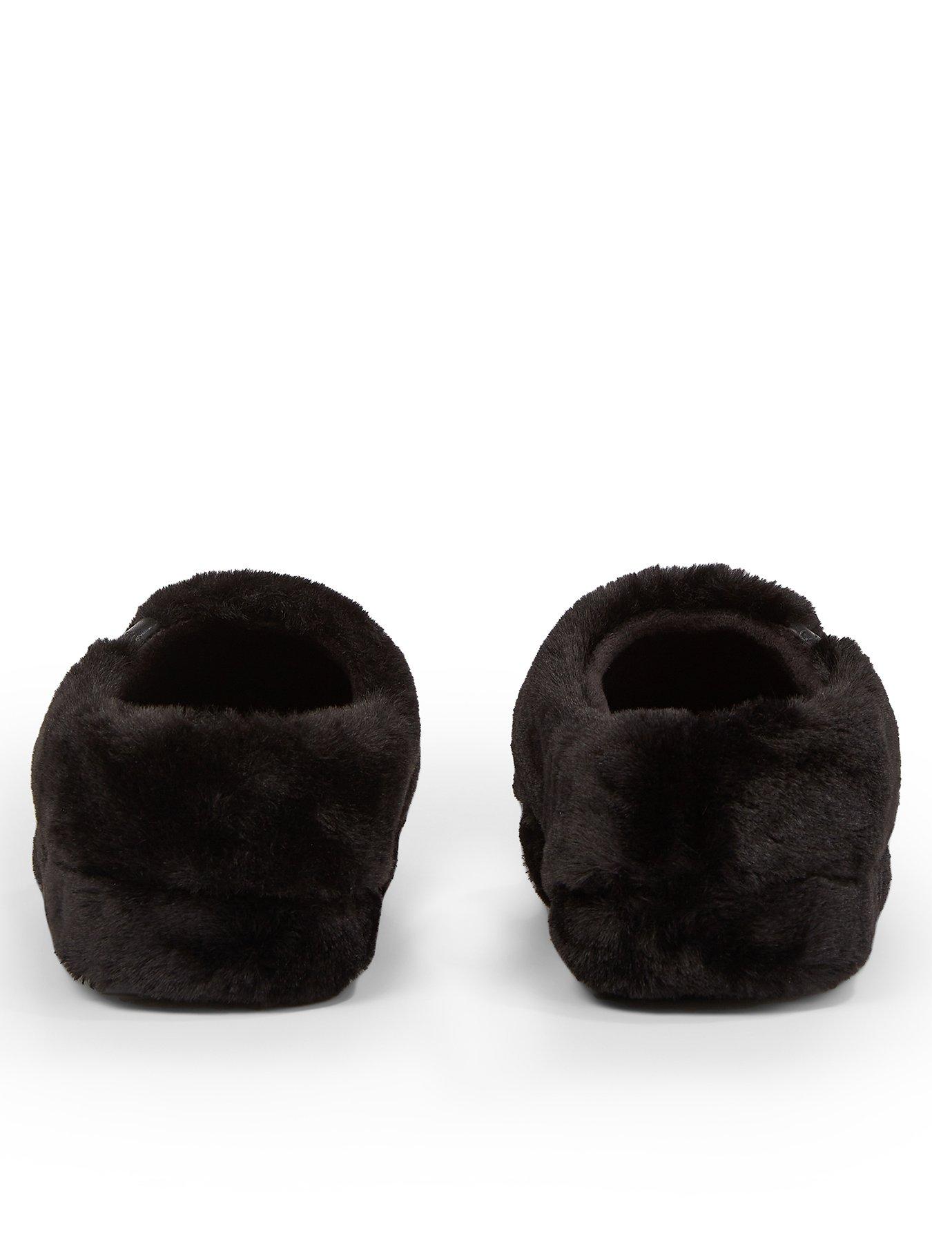 Image 3 of 6 of Calvin Klein Jeans Mule Slippers - Black