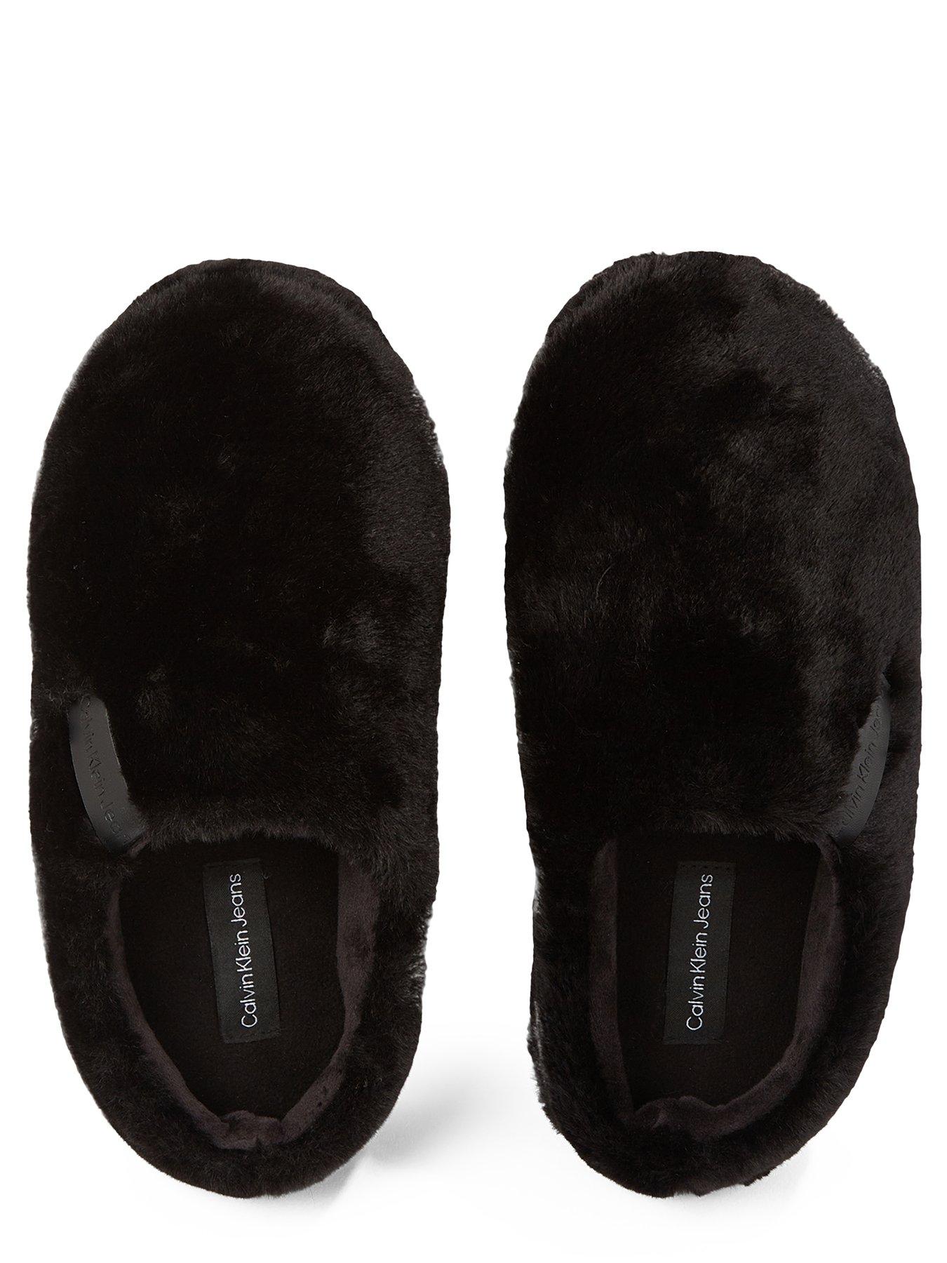 Image 4 of 6 of Calvin Klein Jeans Mule Slippers - Black