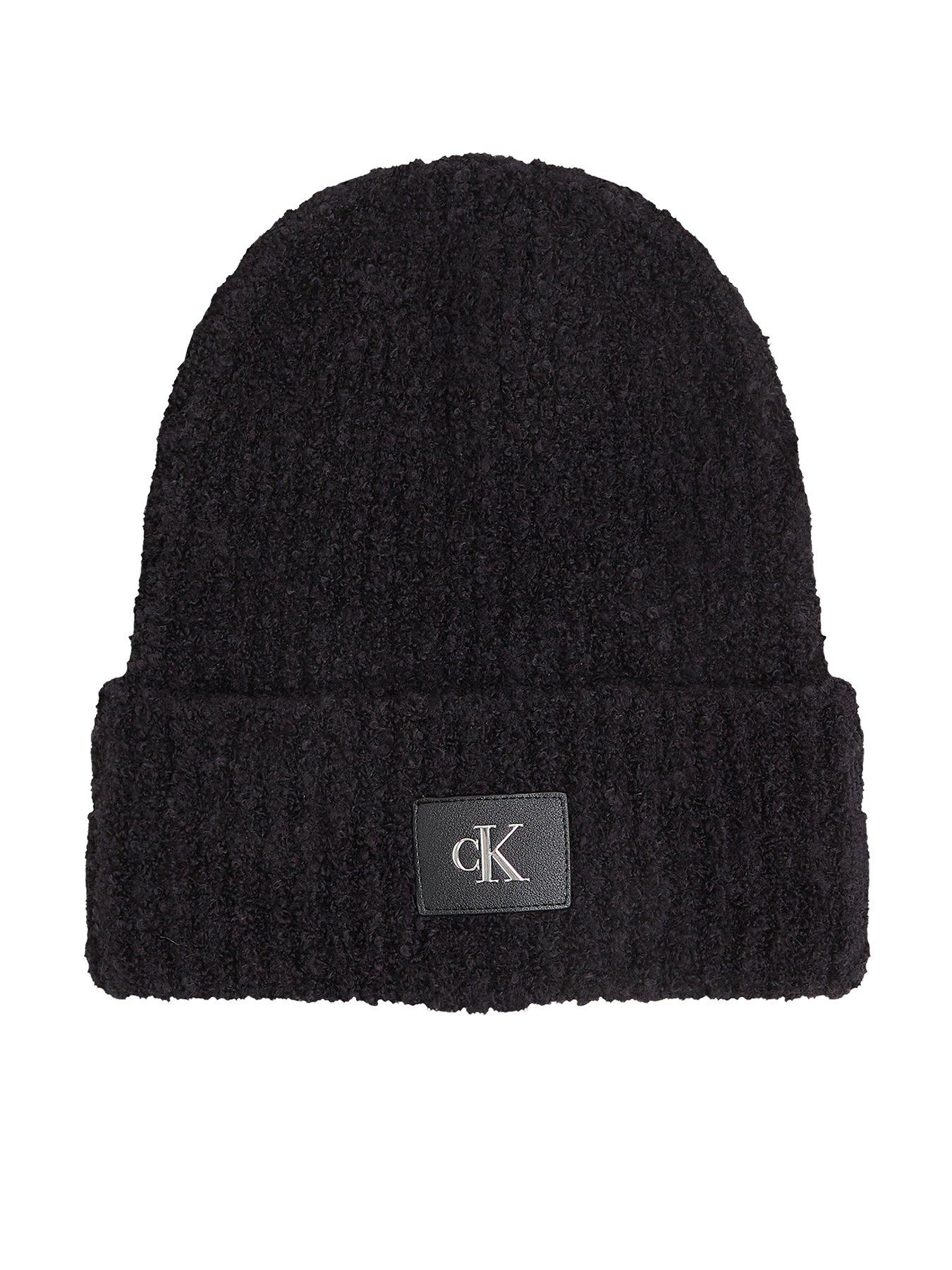 calvin-klein-jeans-monogram-logo-beanie-black