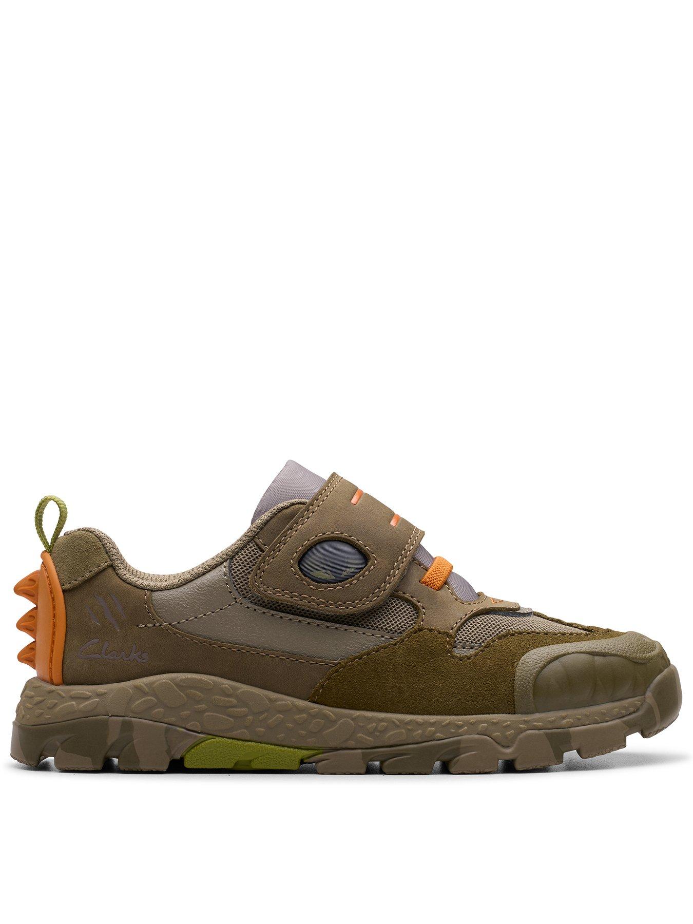 Image 1 of 7 of Clarks Kids Steggy See Dino Strap Shoe