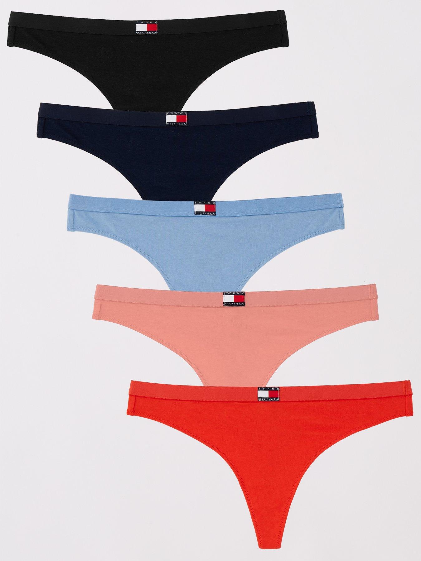 tommy-hilfiger-5-pack-flag-logo-thong-multi