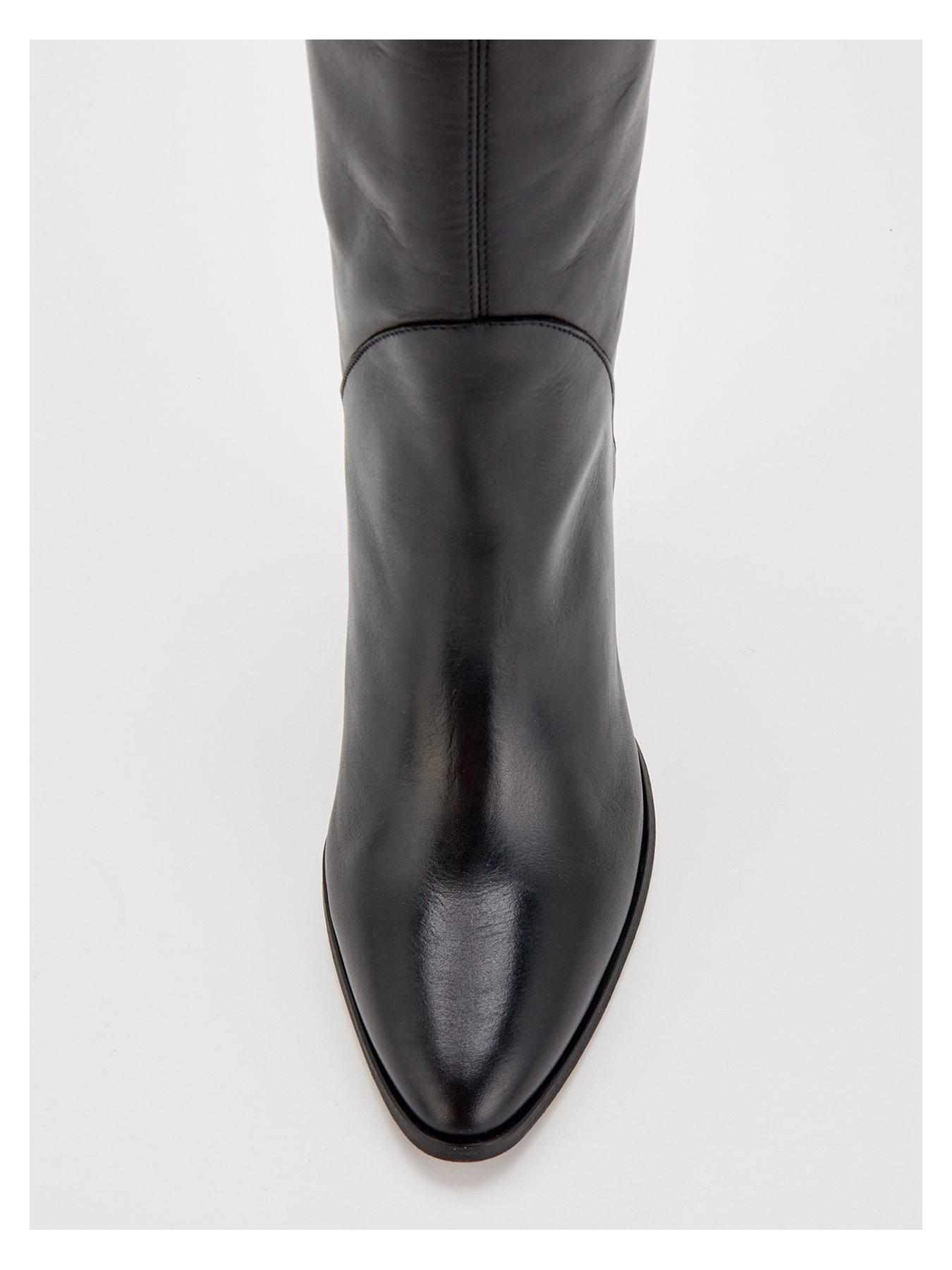 tommy-hilfiger-leather-knee-high-cowboy-boots-blackoutfit