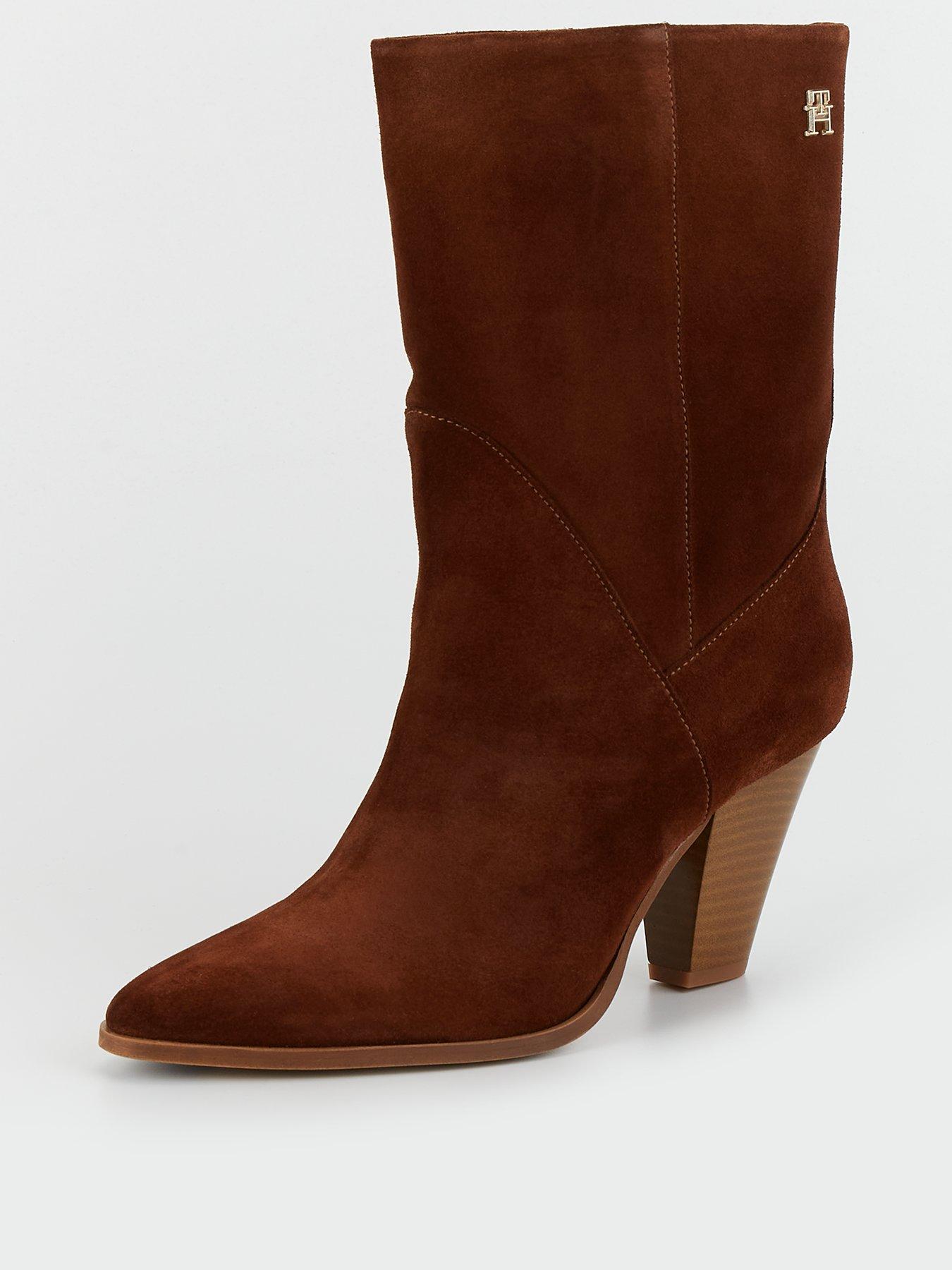 tommy-hilfiger-suede-heeled-cowboy-boots-brownstillFront