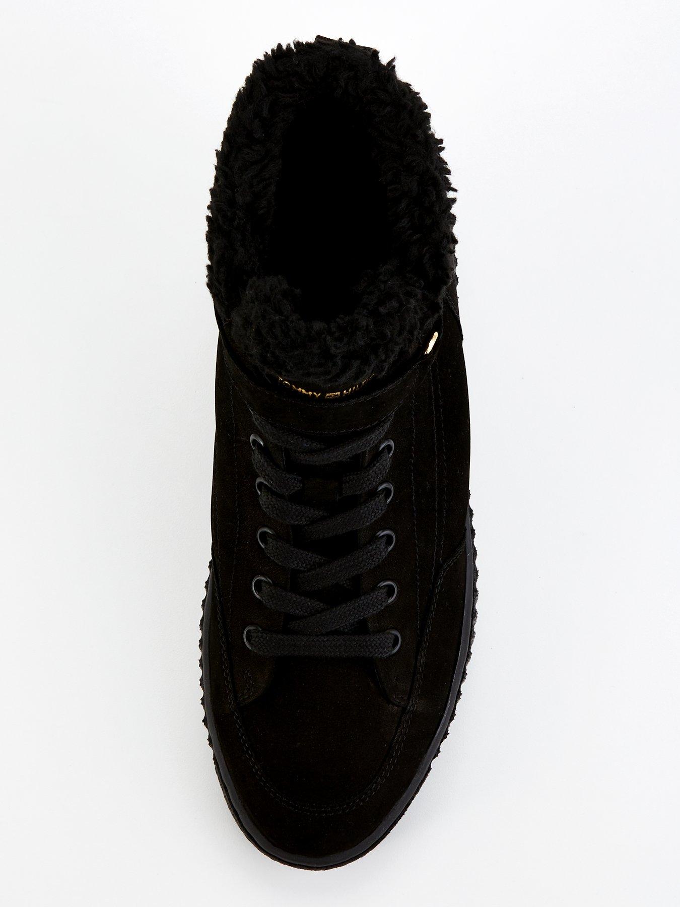 tommy-hilfiger-faux-fur-nubuck-boot-trainers-blackoutfit