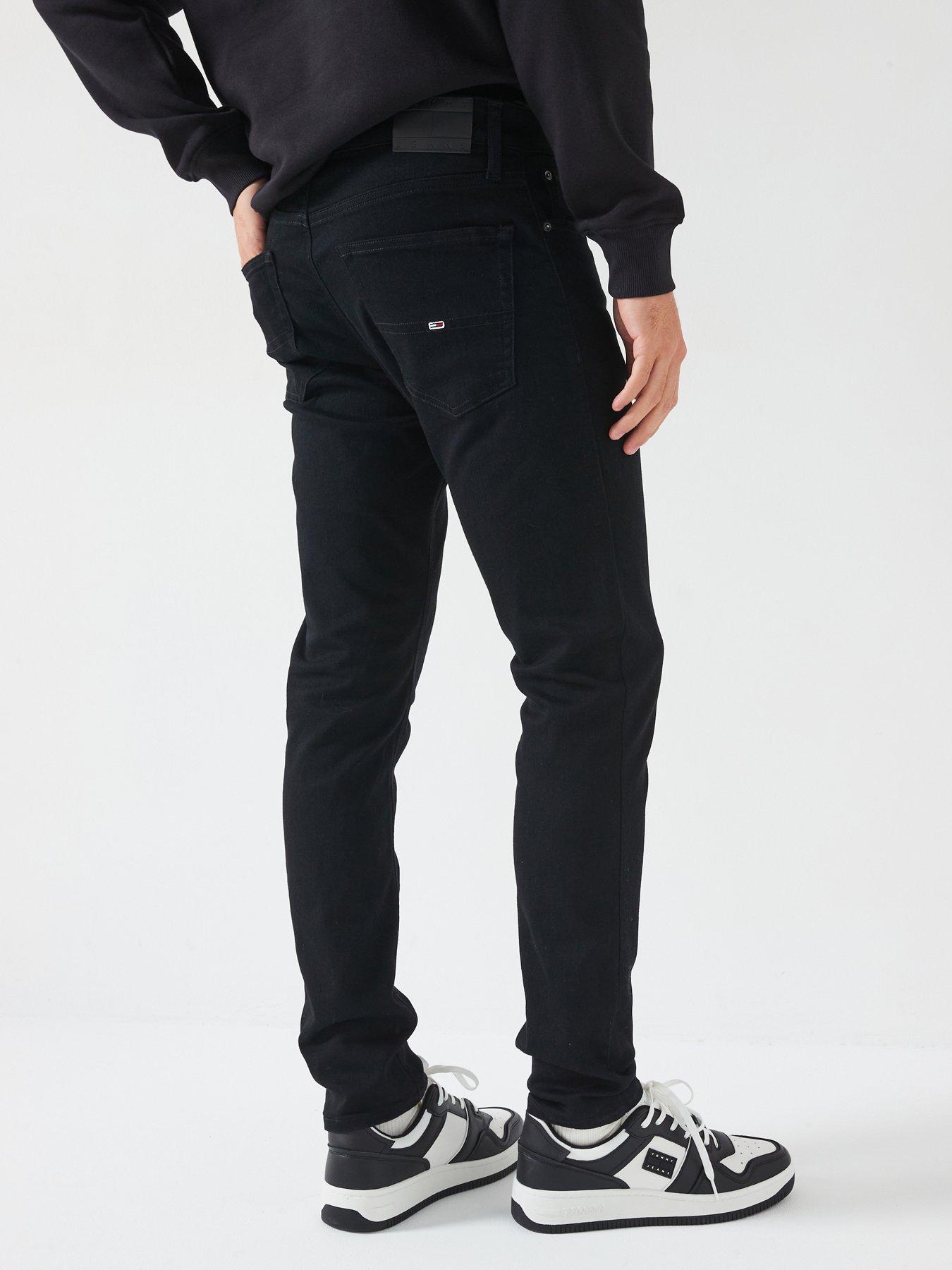 Image 2 of 5 of Tommy Jeans Austin Tapered Fit Stretch Jeans - Black