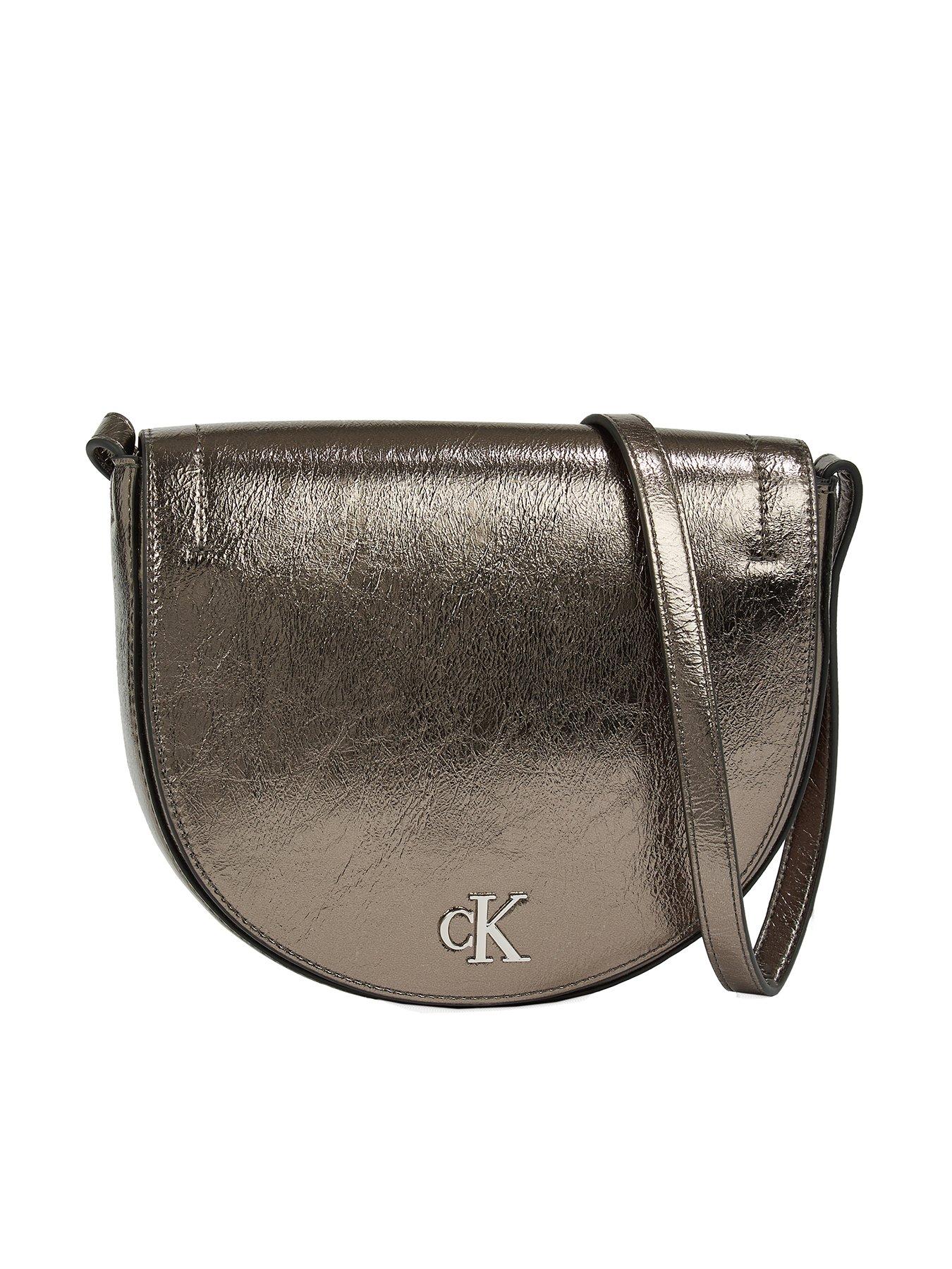 Calvin Klein Jeans Monogram Saddle Crossbody Bag - Silver | Very Ireland