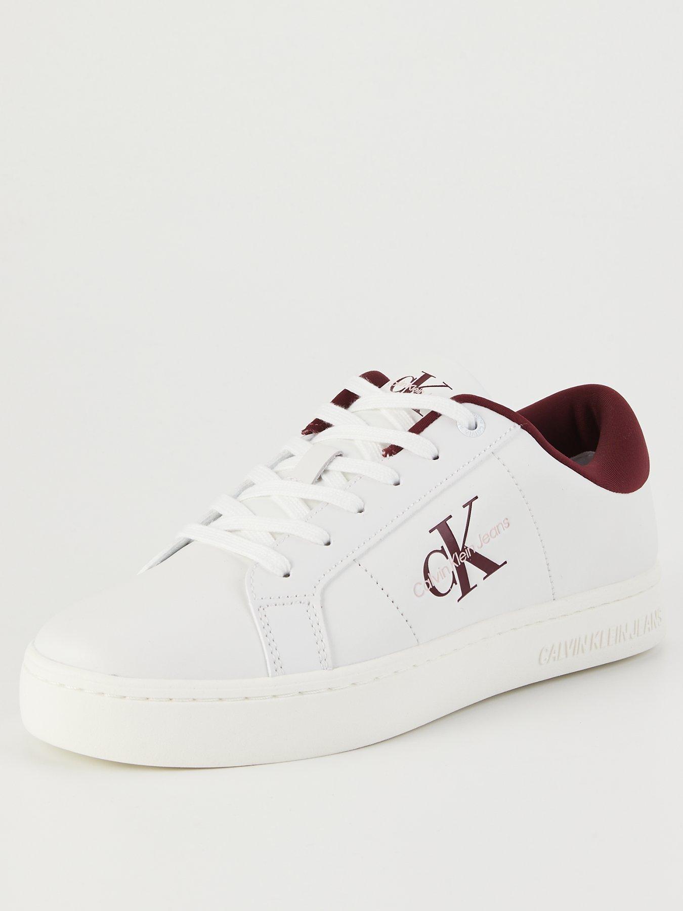 calvin-klein-jeans-classic-leather-lace-up-cupsole-trainers-whitestillFront