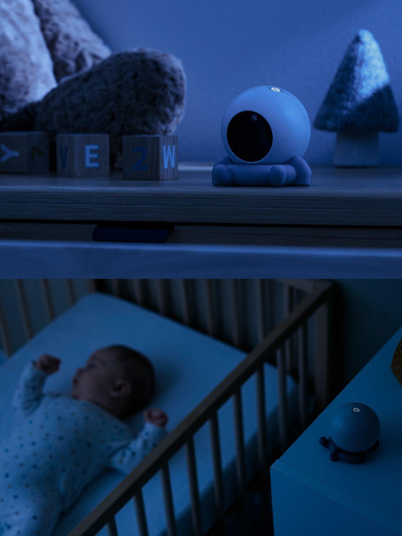 Image 7 of 7 of Babymoov Yoo Roll Wire-Free Baby Monitor&nbsp;- Blue