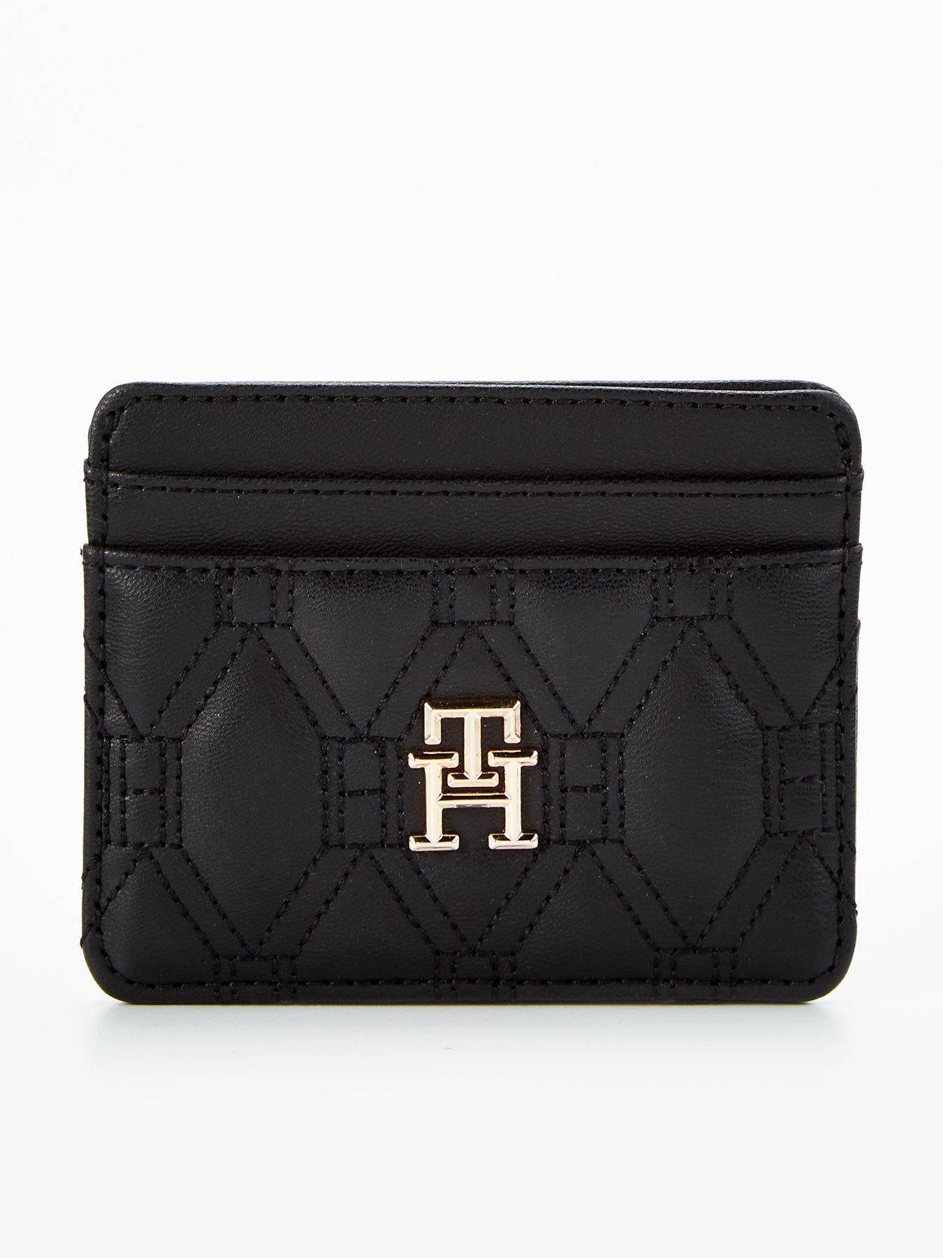 tommy-hilfiger-quilted-card-holder-black