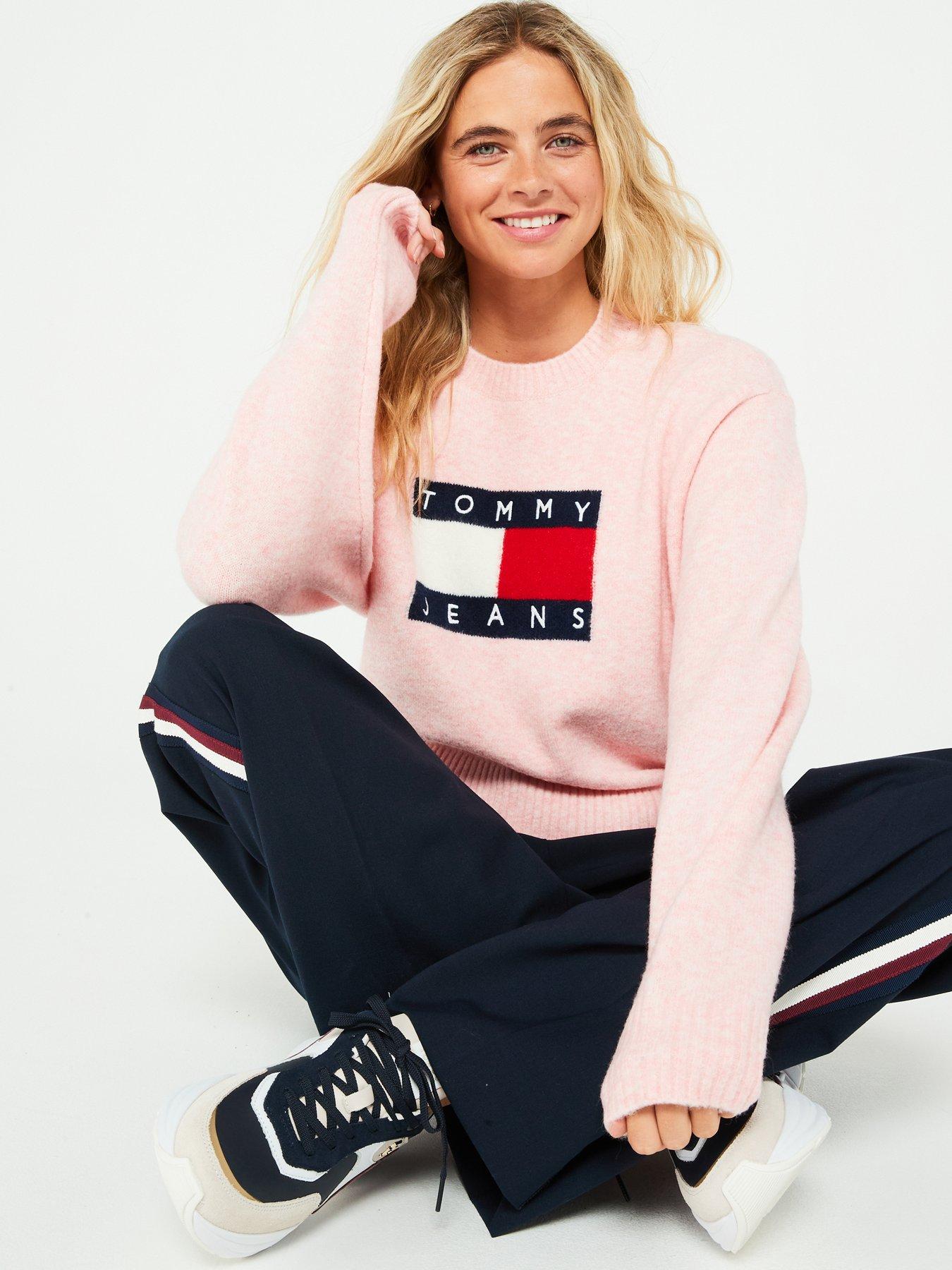 tommy-jeans-meacutelange-relaxed-jumper-with-wool-ballet-pinkdetail