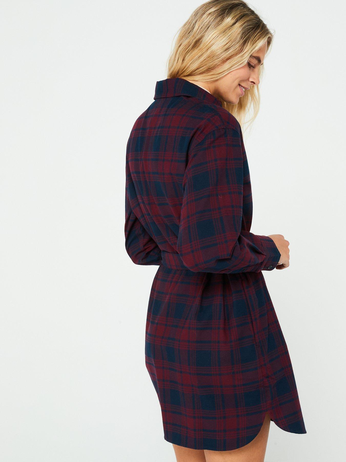 Image 2 of 5 of Tommy Jeans Check Shirt Dress - Multi