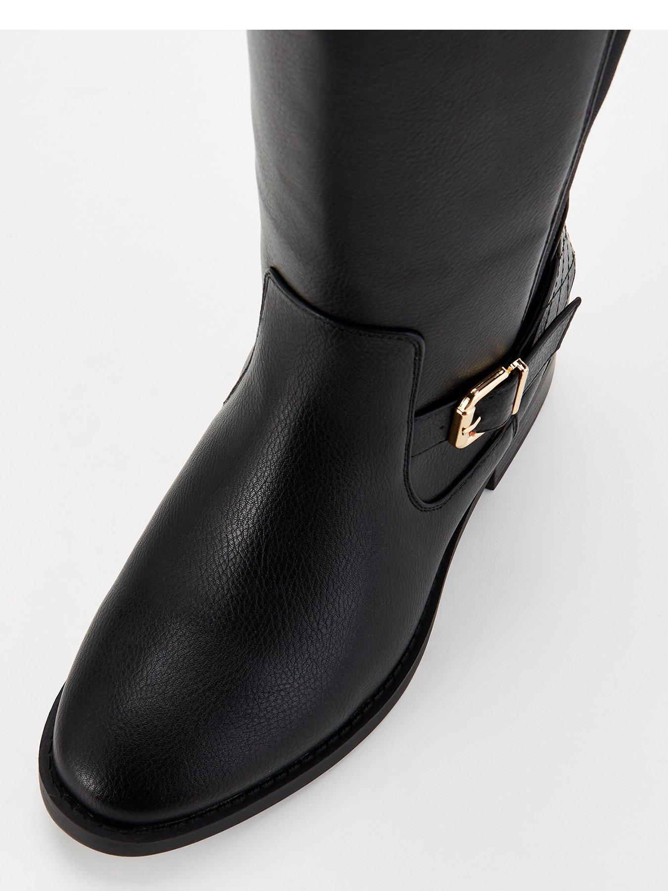 everyday-extra-wide-fit-knee-high-boot-with-elastic-panel-blackoutfit