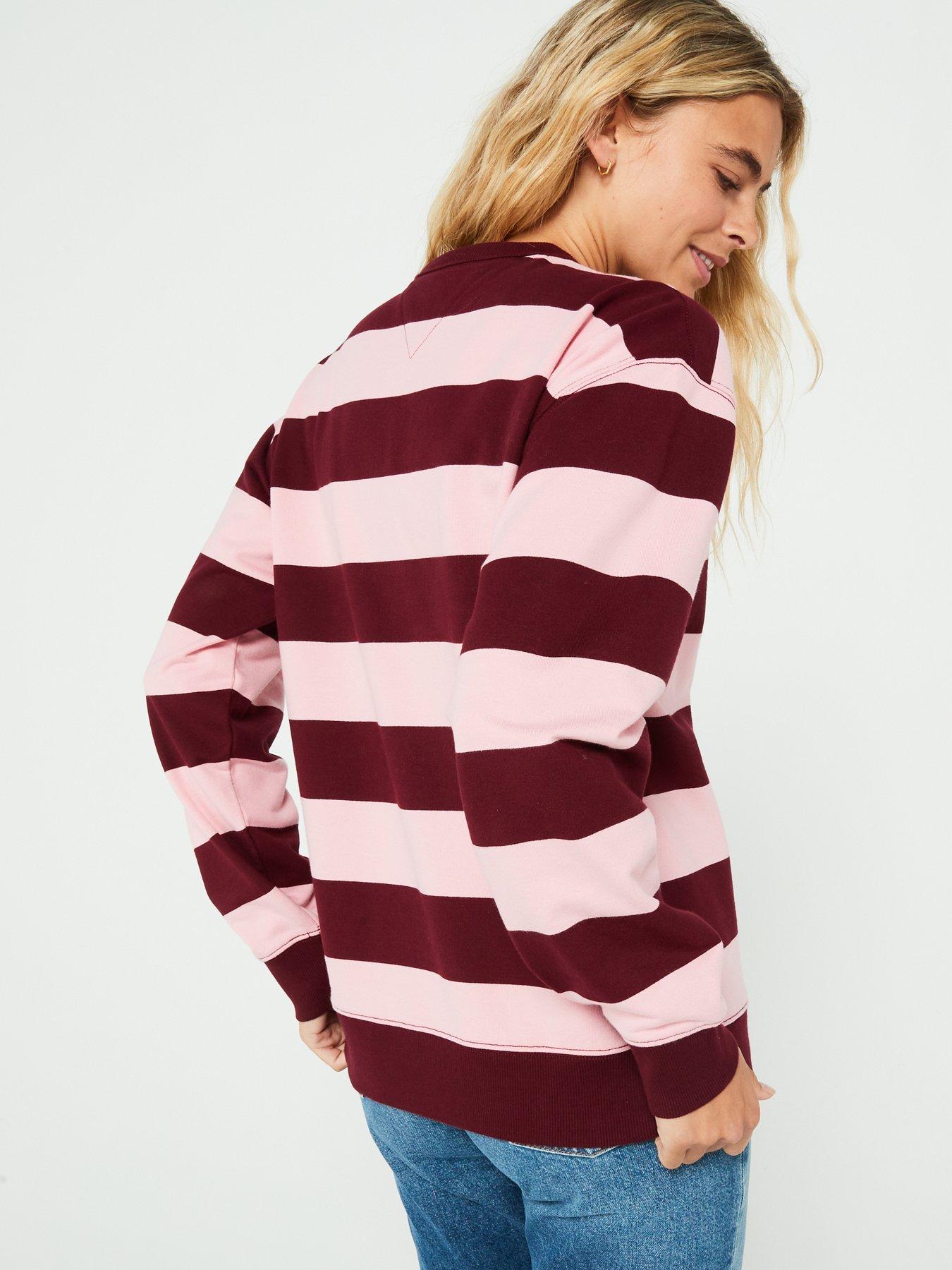 tommy-jeans-stripe-logo-sweatshirt-redstillFront