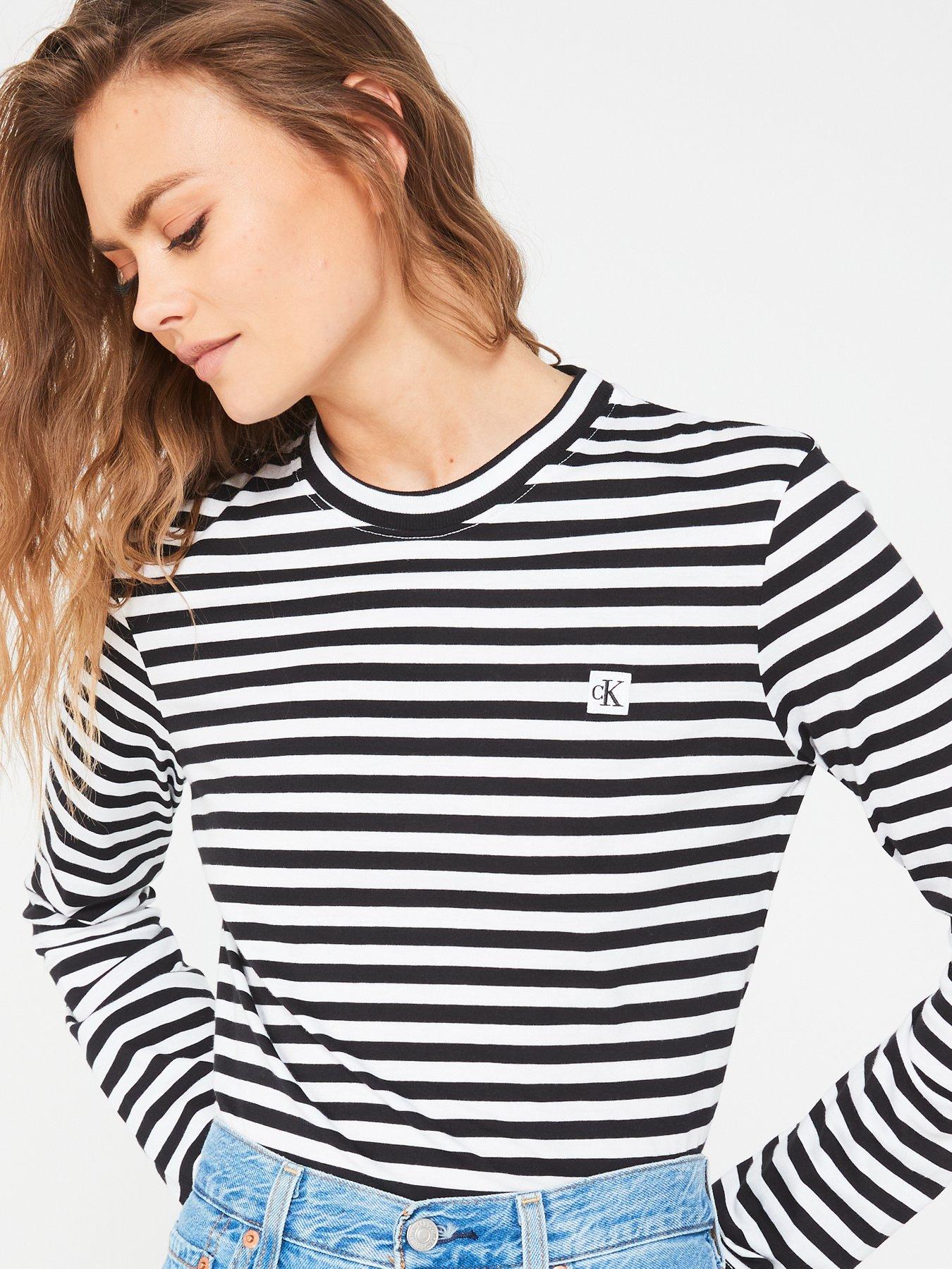 calvin-klein-jeans-woven-label-logo-stripe-top-blackdetail