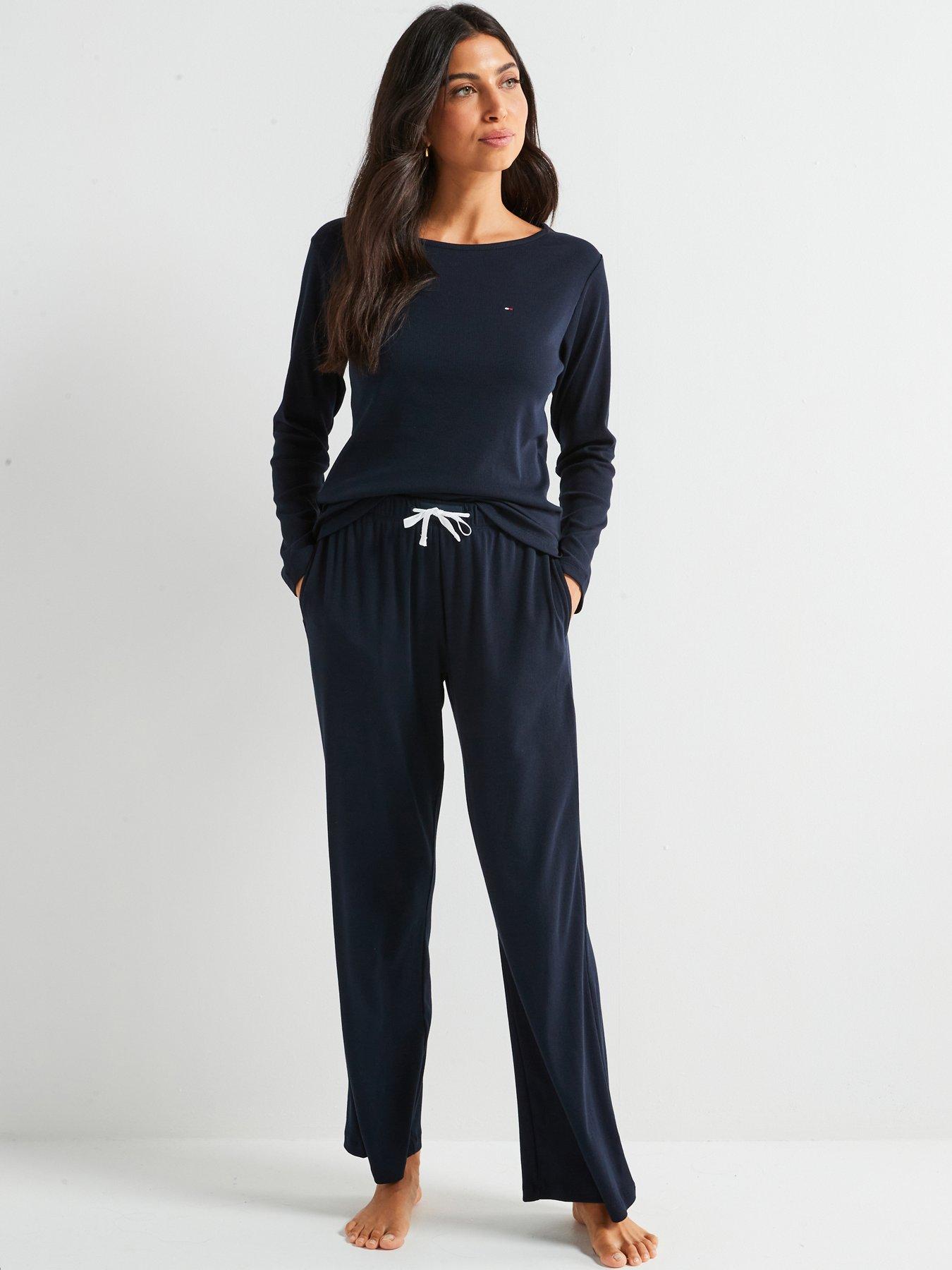 tommy-hilfiger-jersey-long-sleeve-pyjama-set-navy