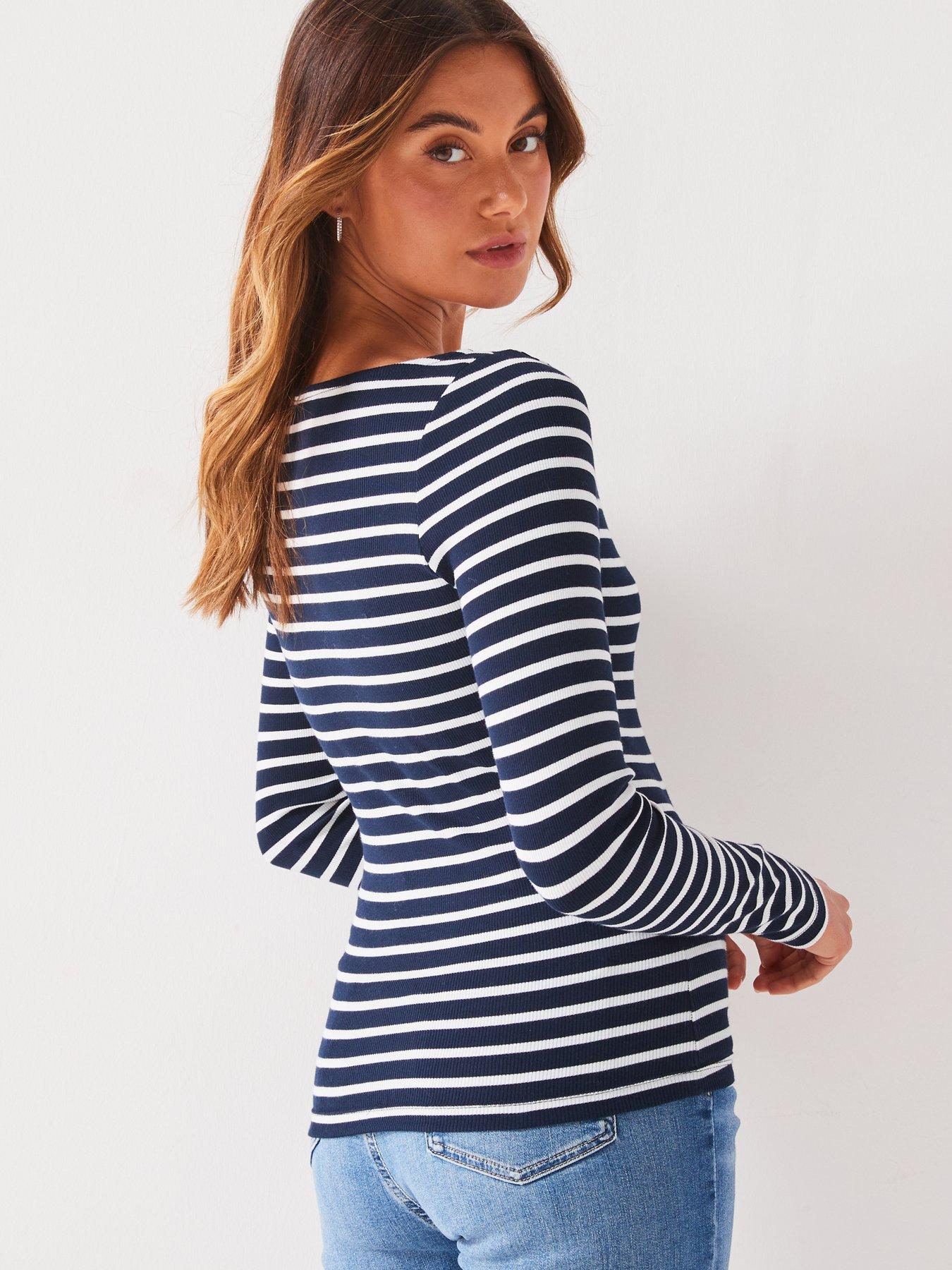 tommy-jeans-stripe-long-sleeve-top-navystillFront