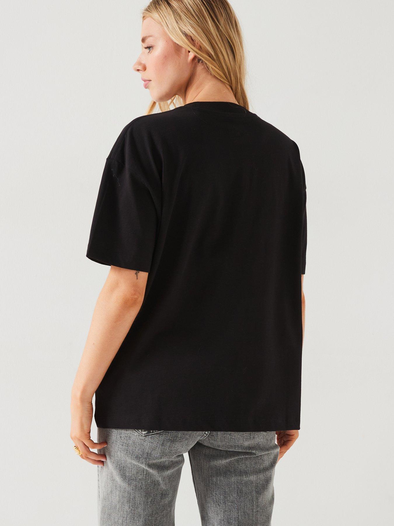 calvin-klein-jeans-monologo-oversized-t-shirt-blackstillFront