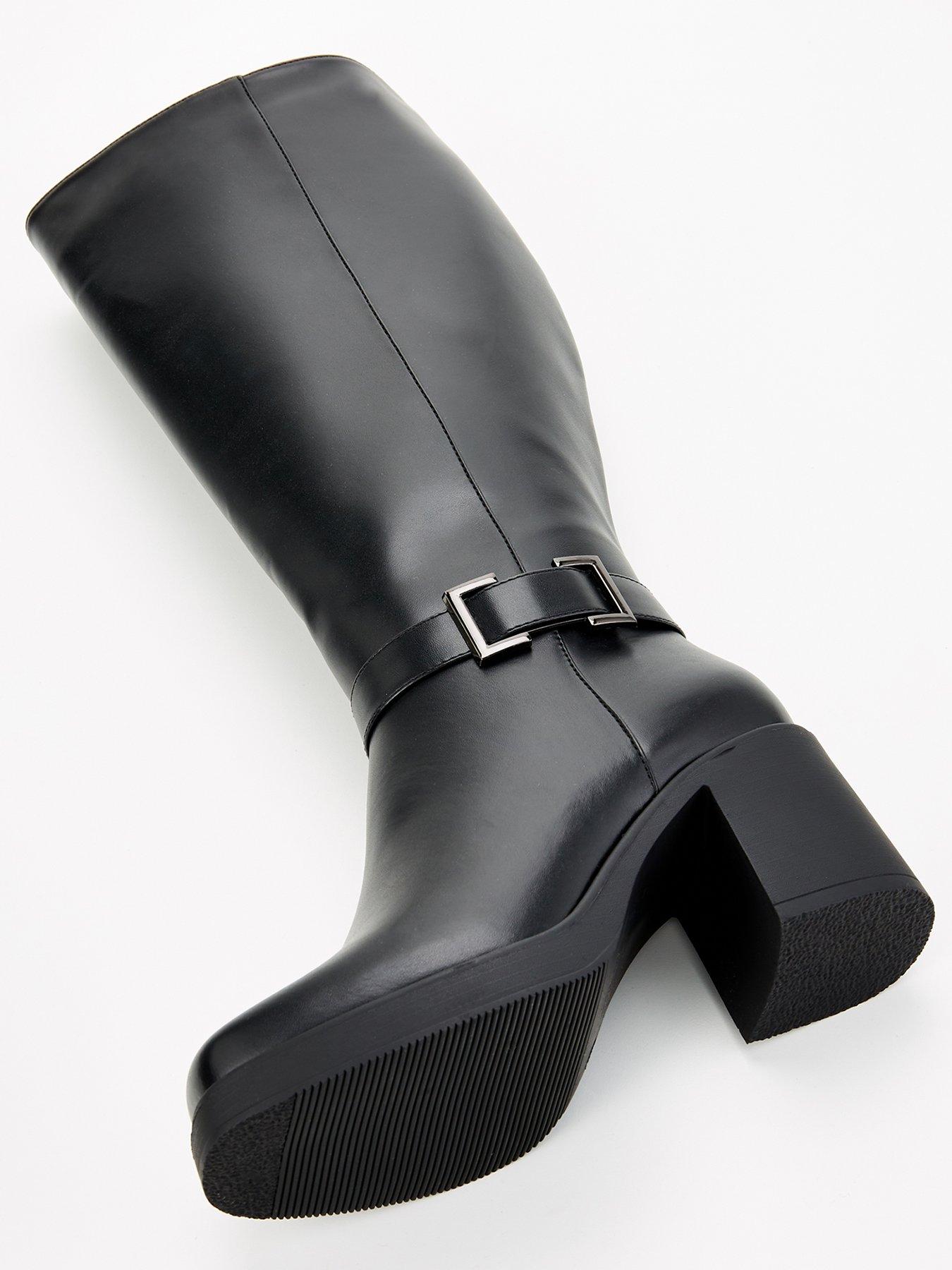 v-by-very-extra-wide-fit-buckle-knee-block-heel-boot-blackdetail