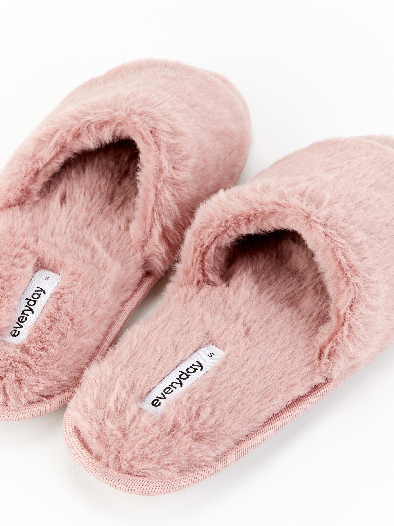 Image 7 of 7 of Everyday Faux Fur Slider Slipper - Pink