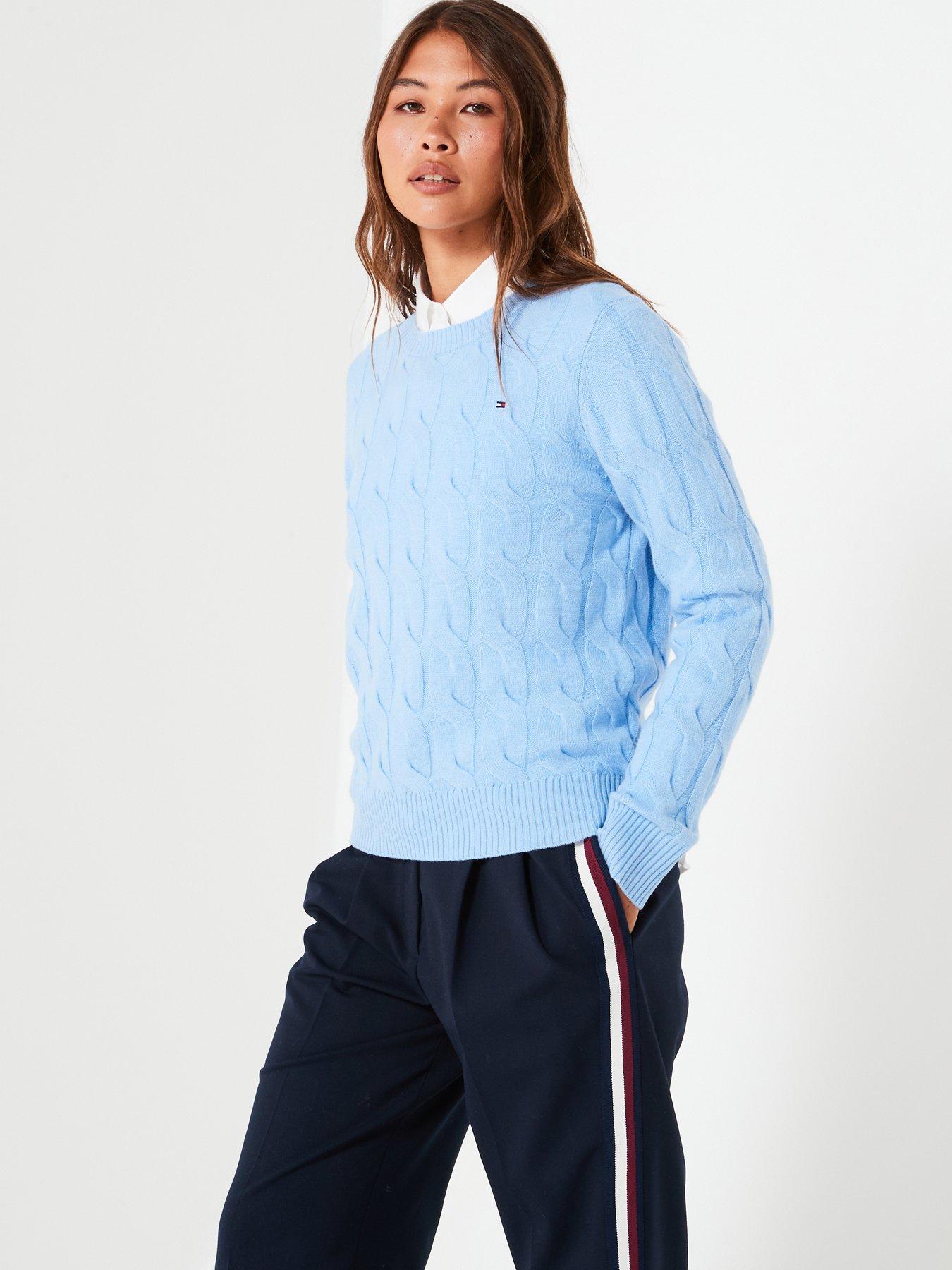 tommy-hilfiger-soft-wool-cable-knit-crew-neck-jumper-blue