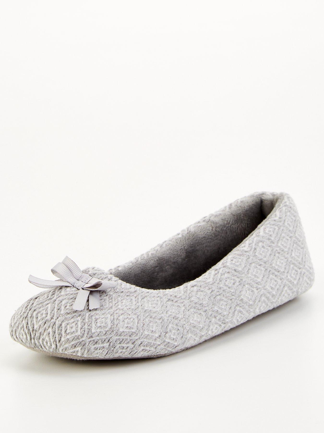 everyday-textured-ballerina-slipper-greystillFront