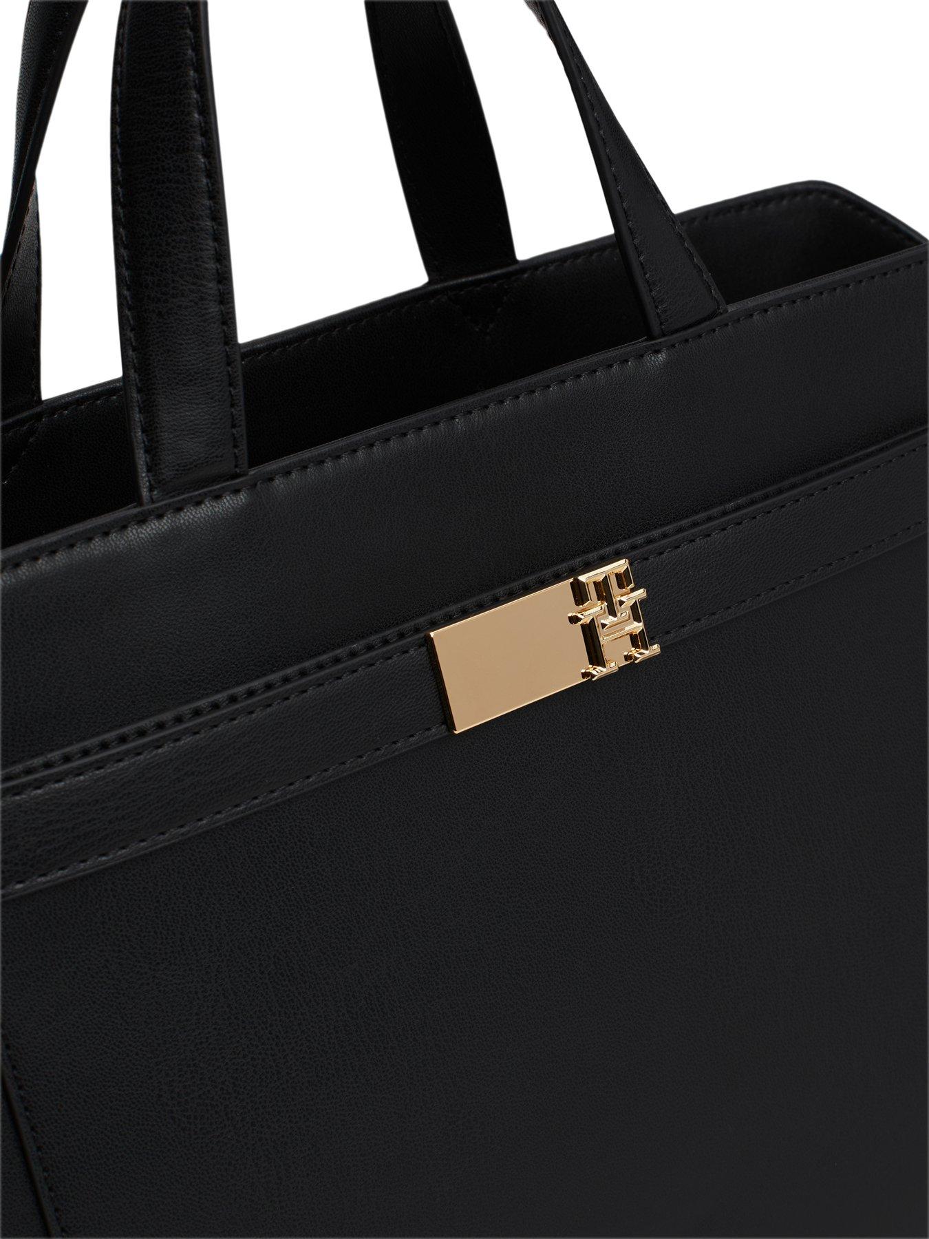 tommy-hilfiger-heritage-leather-tote-bag-blackdetail