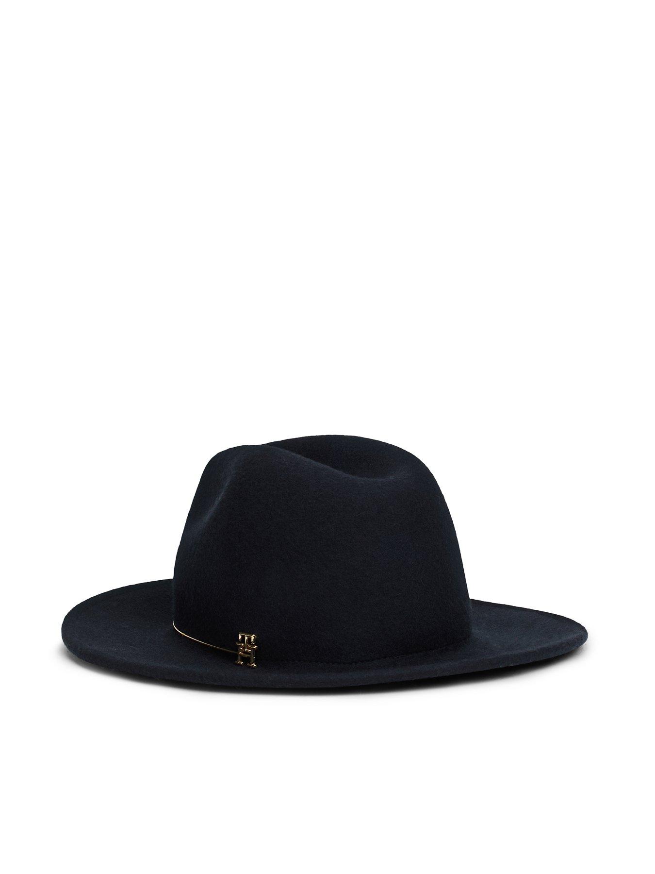 tommy-hilfiger-monogram-fedora-hat-black