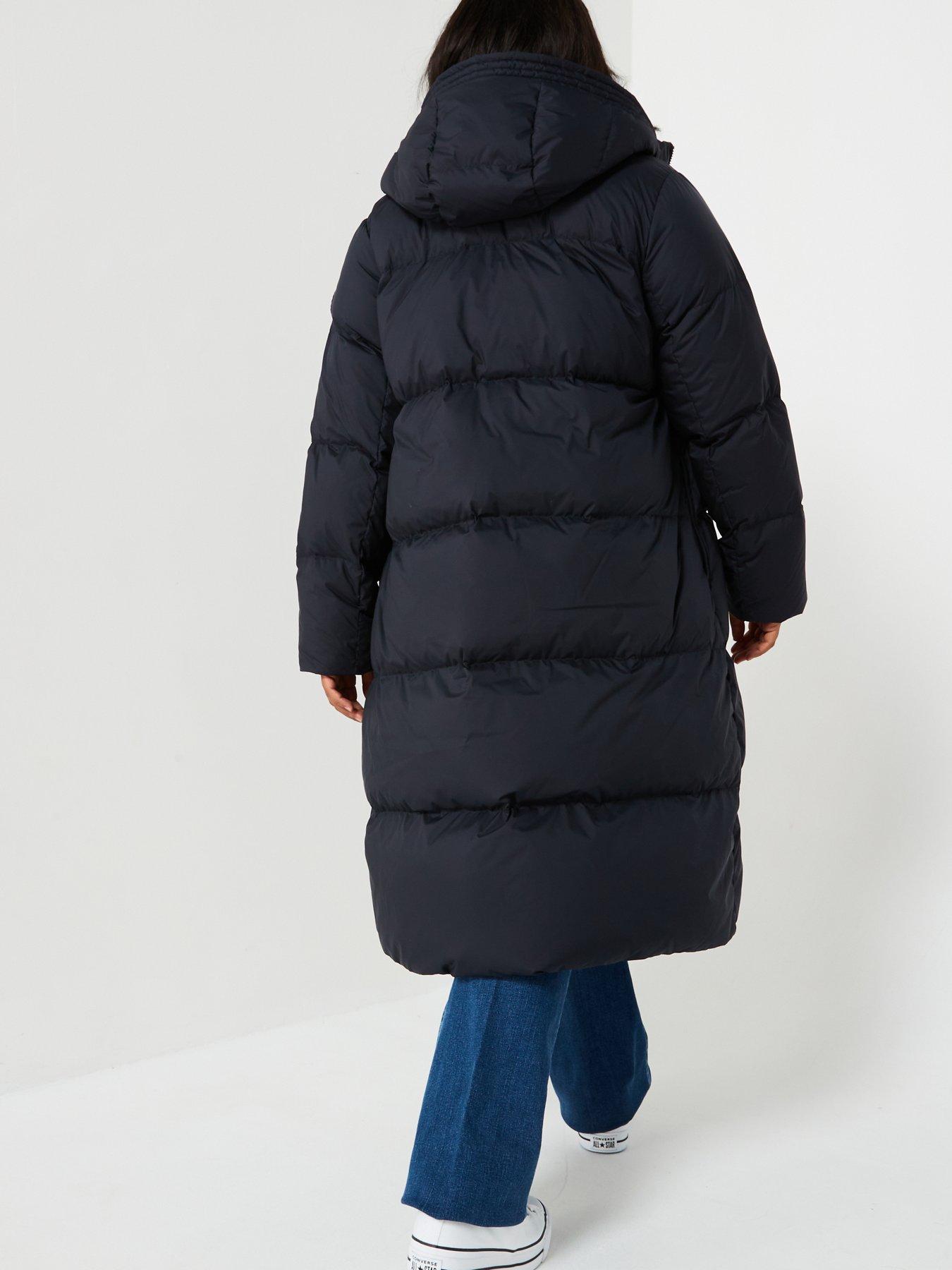 tommy-hilfiger-plus-mid-length-padded-coat-navystillFront