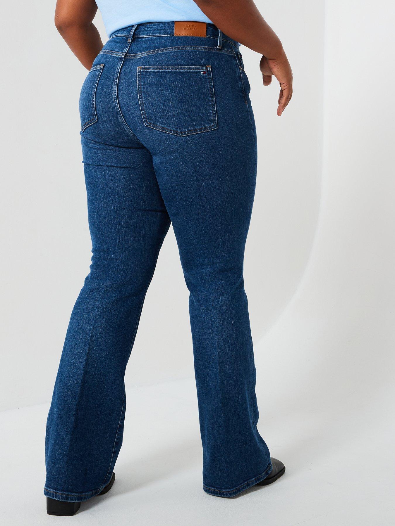Image 2 of 6 of Tommy Hilfiger Plus Midi Rise Bootcut Jean - Blue