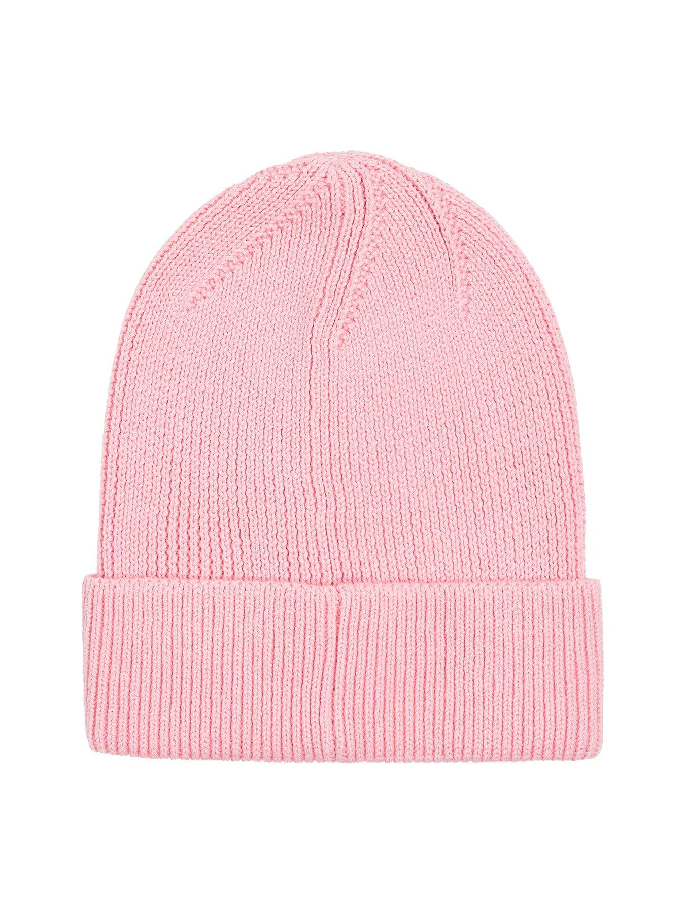 tommy-jeans-flag-logo-beanie-pinkstillFront