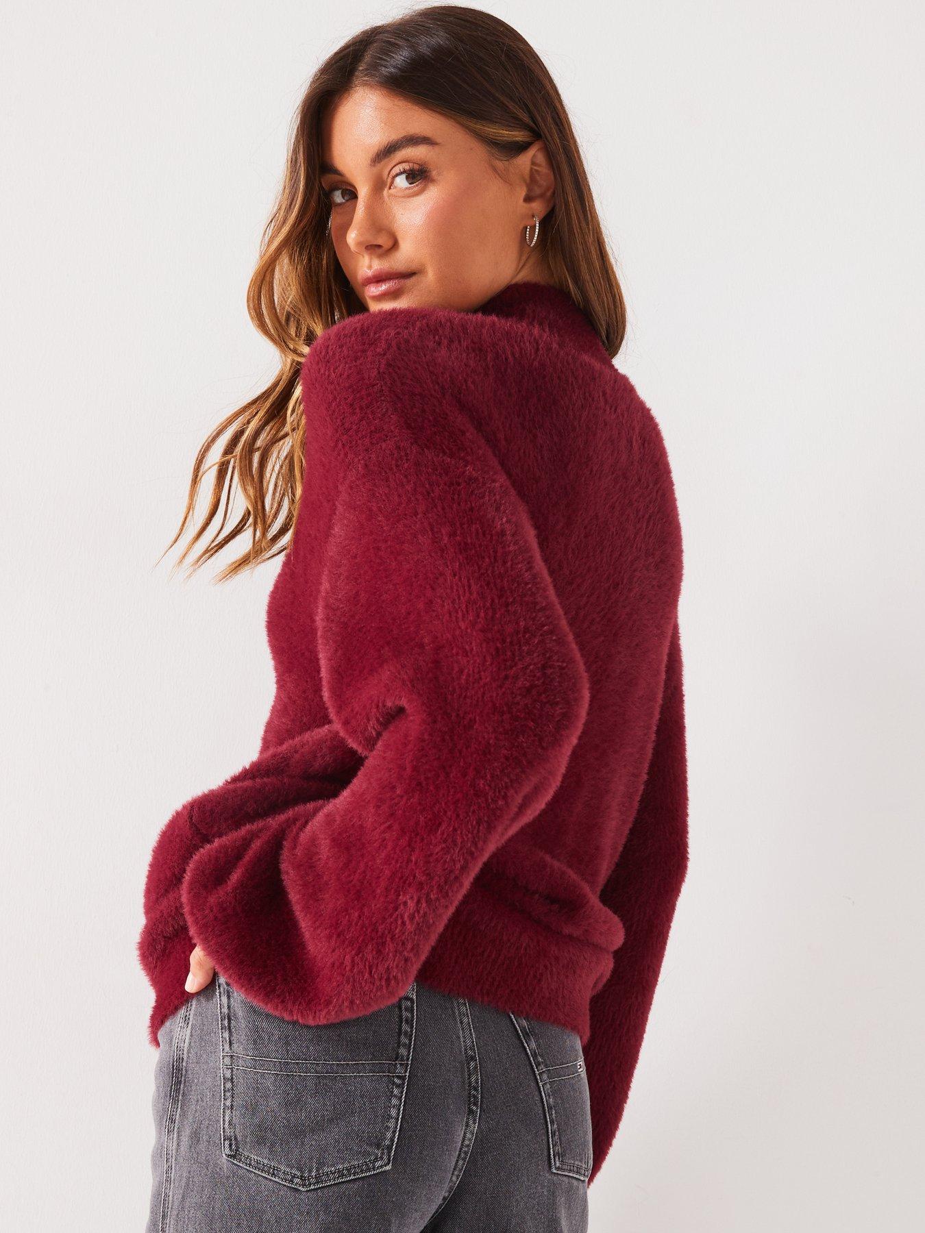 tommy-jeans-fluffy-knit-jumper-redstillFront