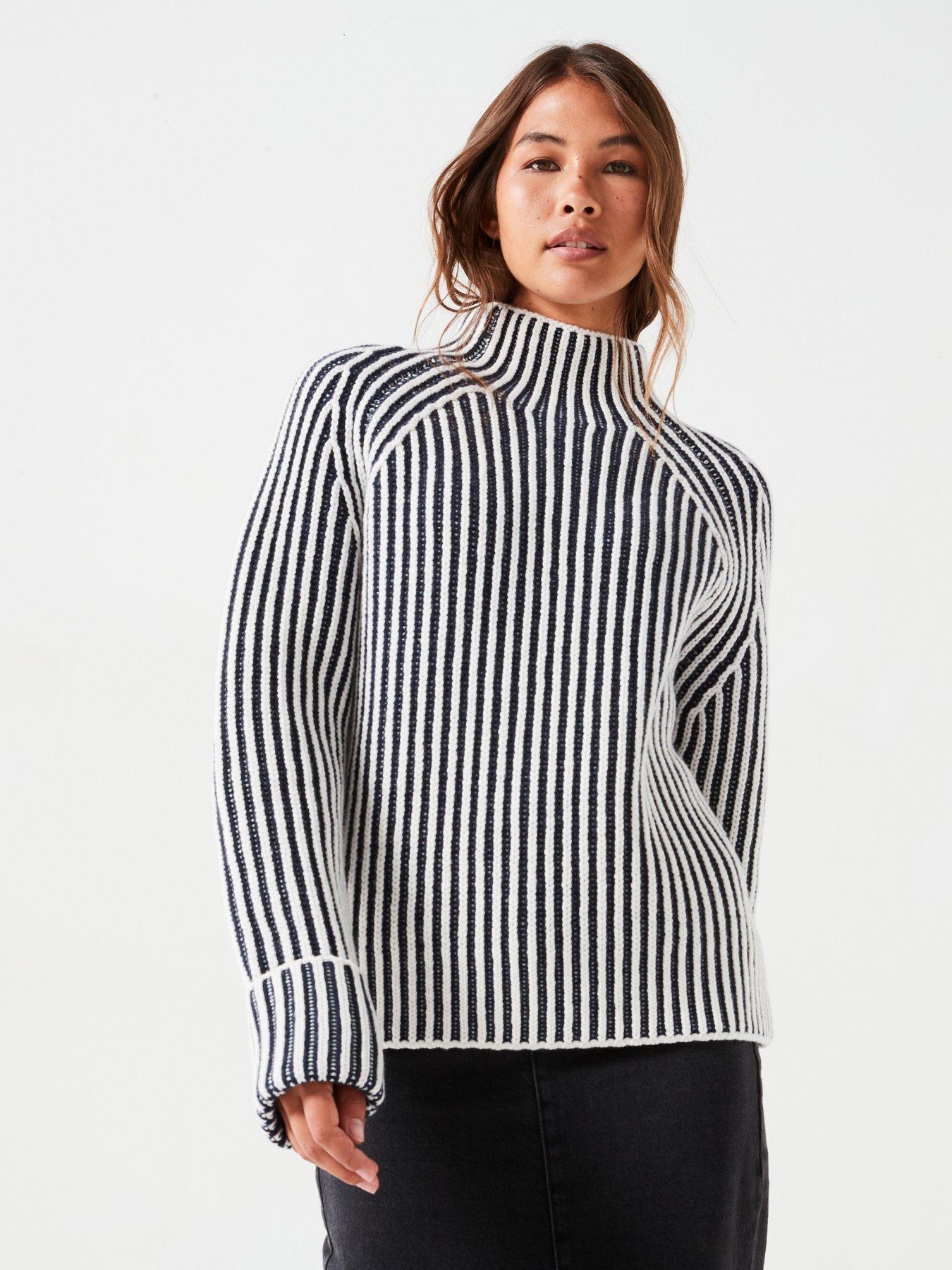 calvin-klein-wool-two-tone-stripe-jumper-navyfront