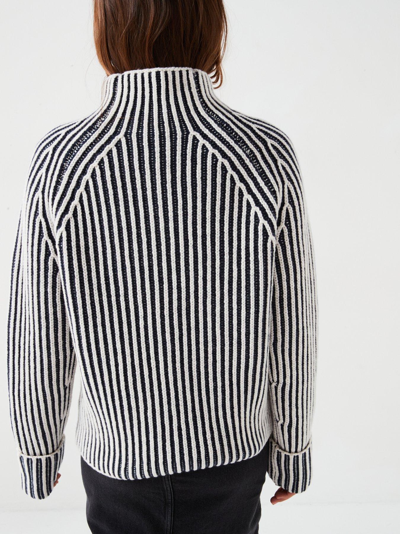 calvin-klein-wool-two-tone-stripe-jumper-navystillFront