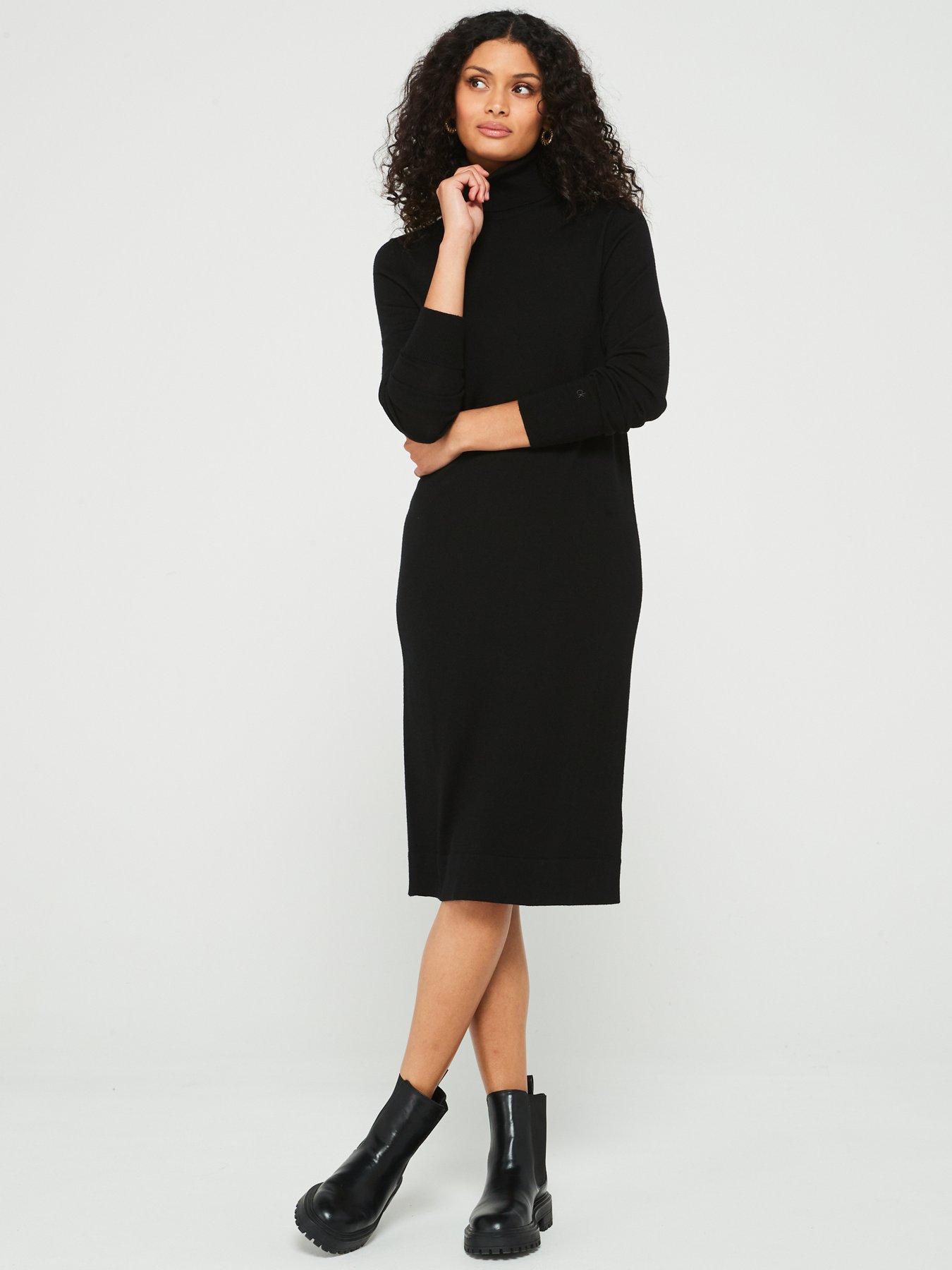 calvin-klein-merino-wool-knee-length-dress-blackback