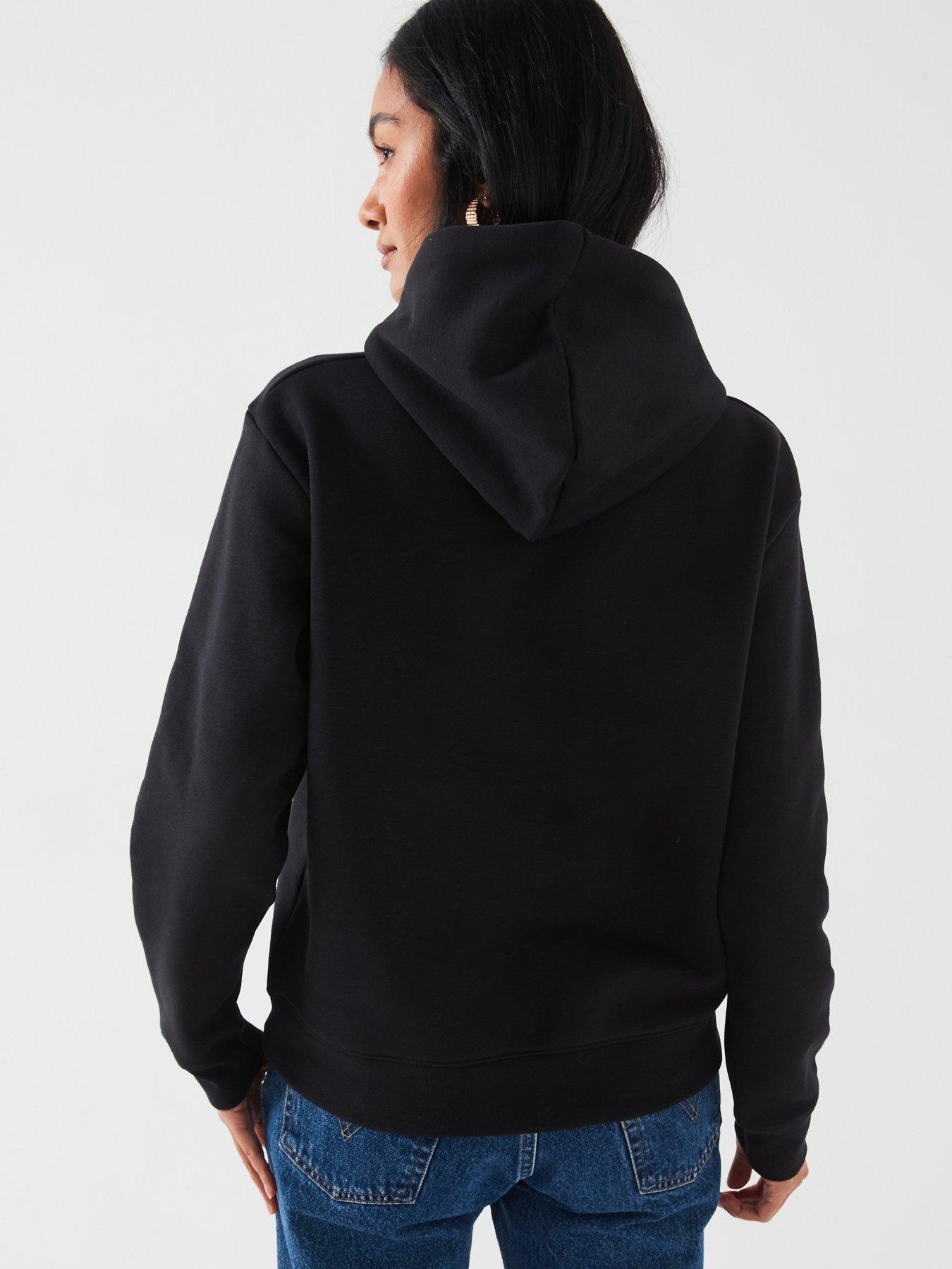 calvin-klein-micro-logo-fleece-hoodie-blackstillFront