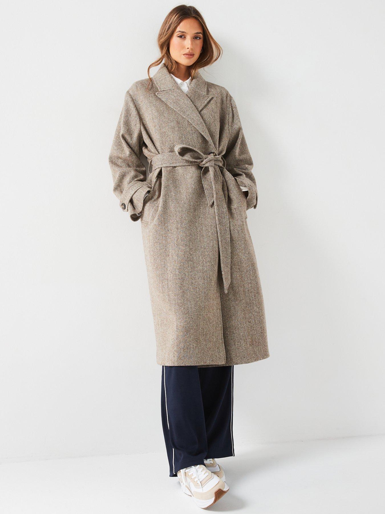 tommy-hilfiger-wool-herringbone-duster-coat-beige