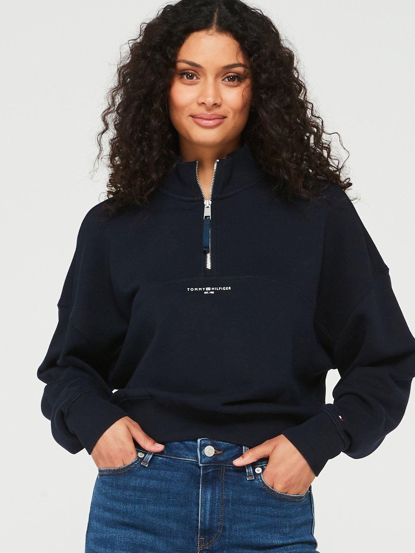 tommy-hilfiger-12-zip-mini-logo-sweatshirt-navy