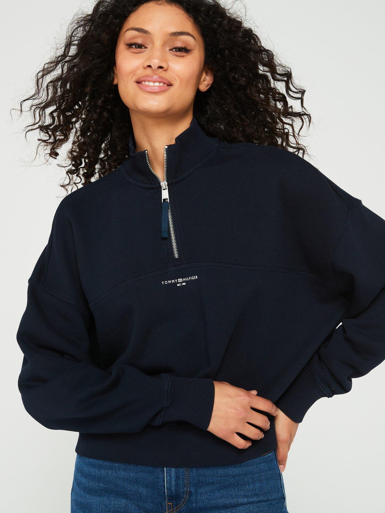 tommy-hilfiger-12-zip-mini-logo-sweatshirt-navydetail